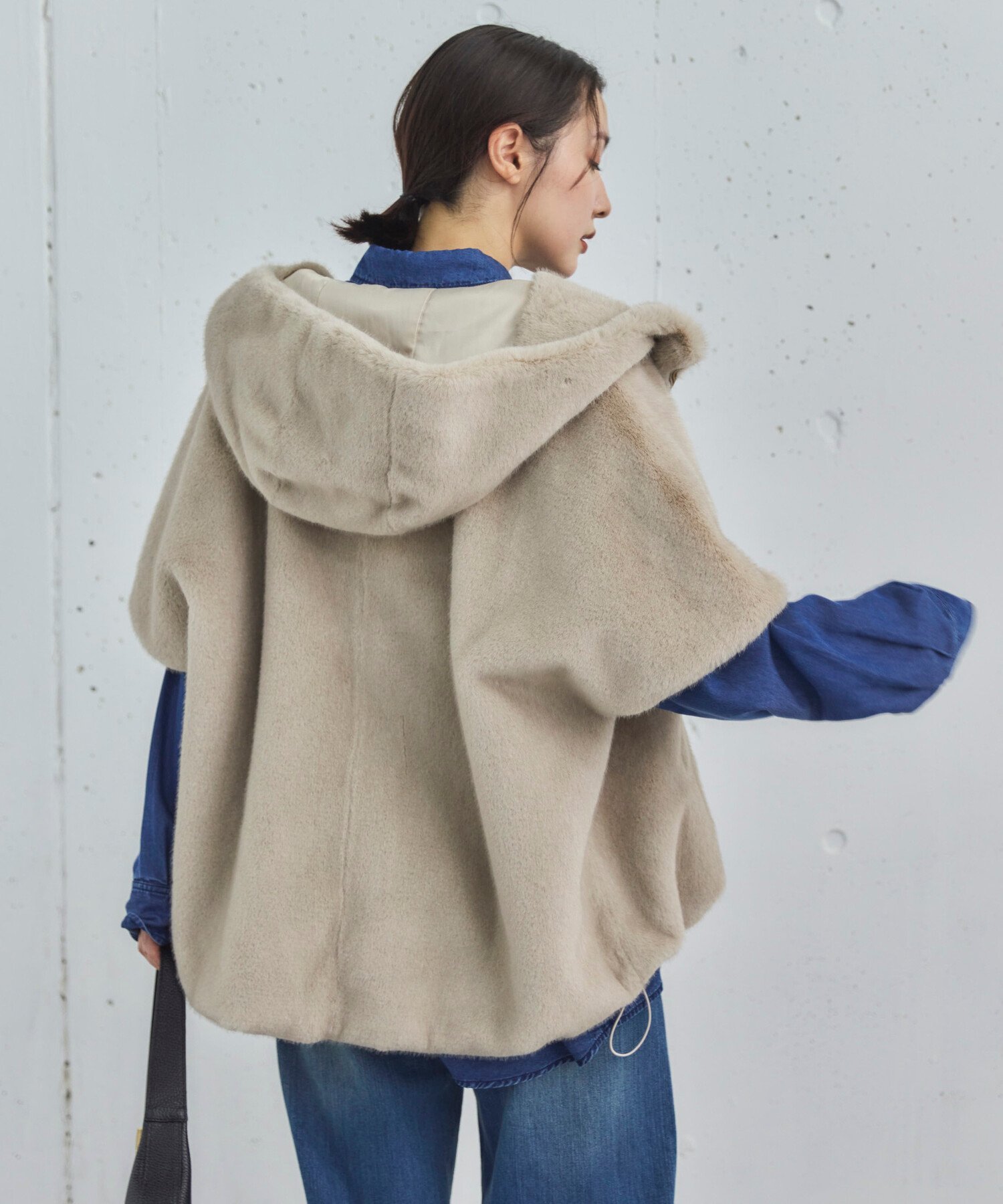 DOUX ARCHIVES｜ミンクファーライクフーディーベスト | Rakuten