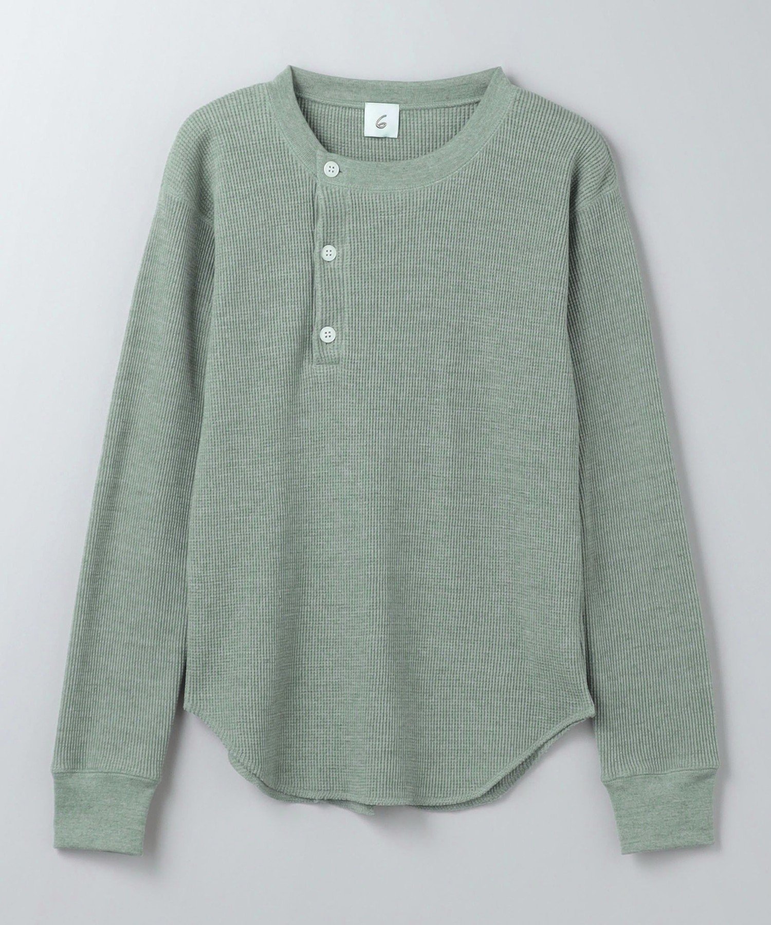 6 ROKU ロク バックスリットサーマルプルオーバー トップス ワッフル UNITED ARROWS LTD. OUTLET｜<6(ROKU)>バックスリット サーマル プル