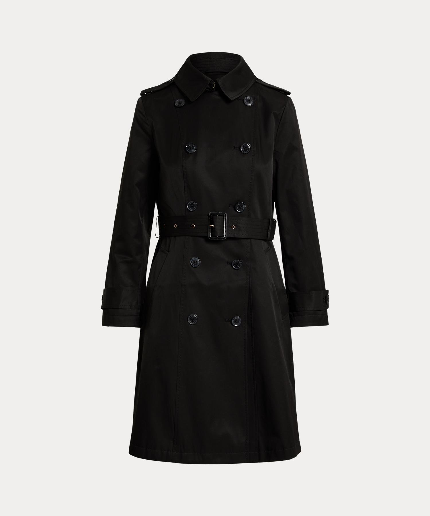 RALPH LAUREN｜ダブルブレステッド コットンブレンド トレンチ コート