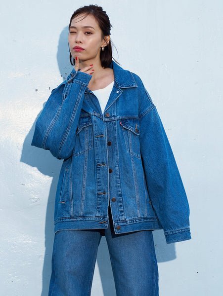 Levi's｜XL WOMEN'Sトラッカージャケット ミディアムインディゴ WORN
