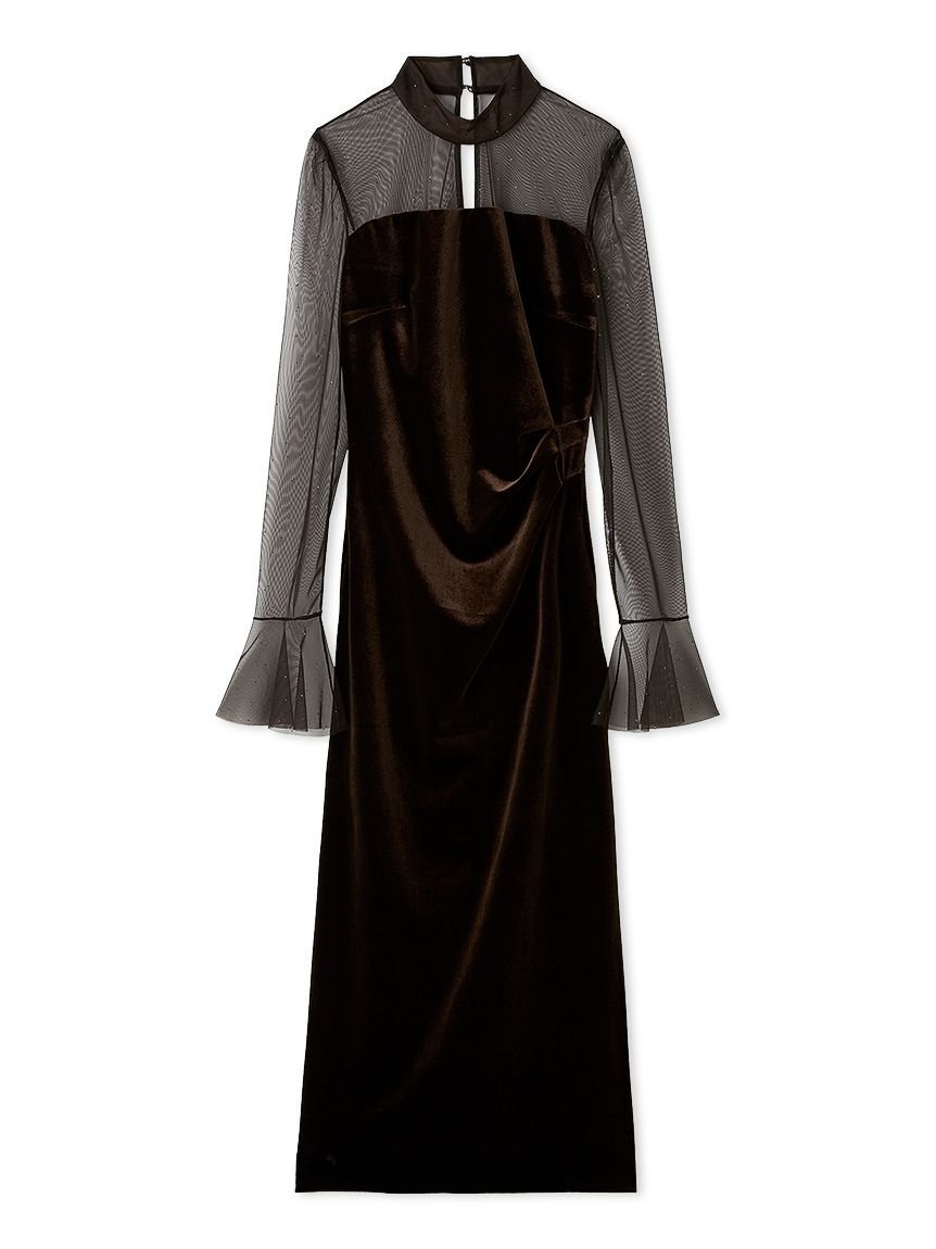 SNIDEL｜シアードッキングベロアドレス【カンヘウォン着用】 | Rakuten