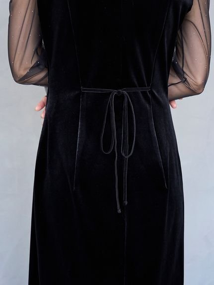 SNIDEL｜シアードッキングベロアドレス【カンヘウォン着用】 | Rakuten