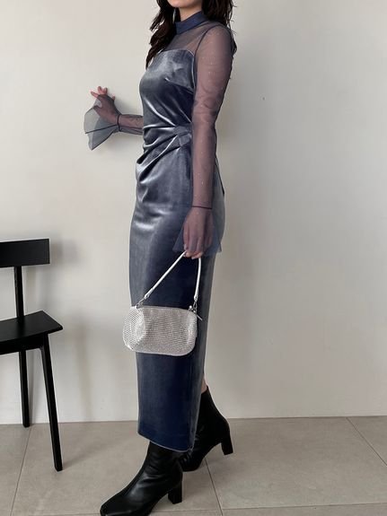 SNIDEL｜シアードッキングベロアドレス【カンヘウォン着用】 | Rakuten