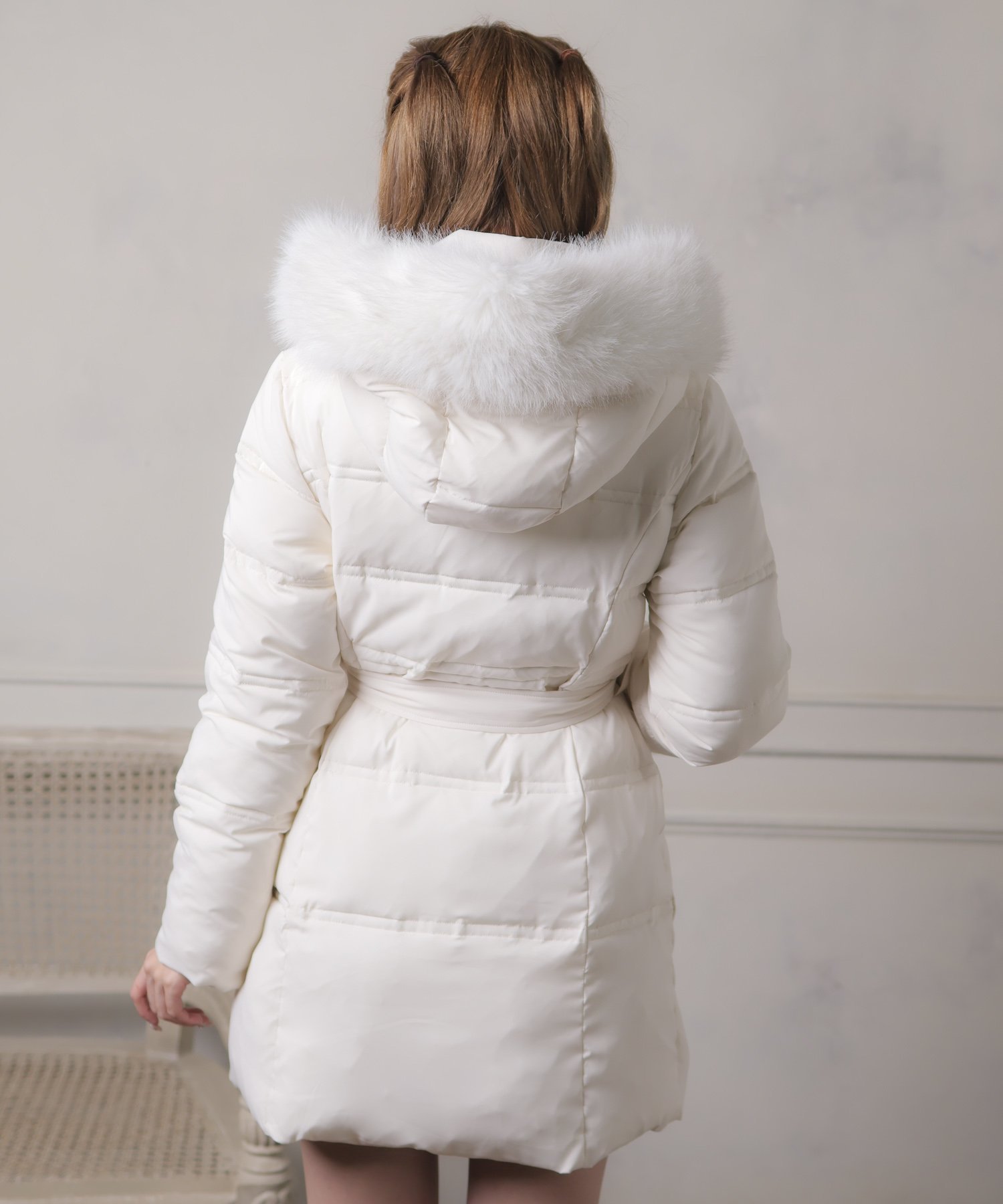 LIP SERVICE｜ボリュームファーフェイクダウンコート | Rakuten