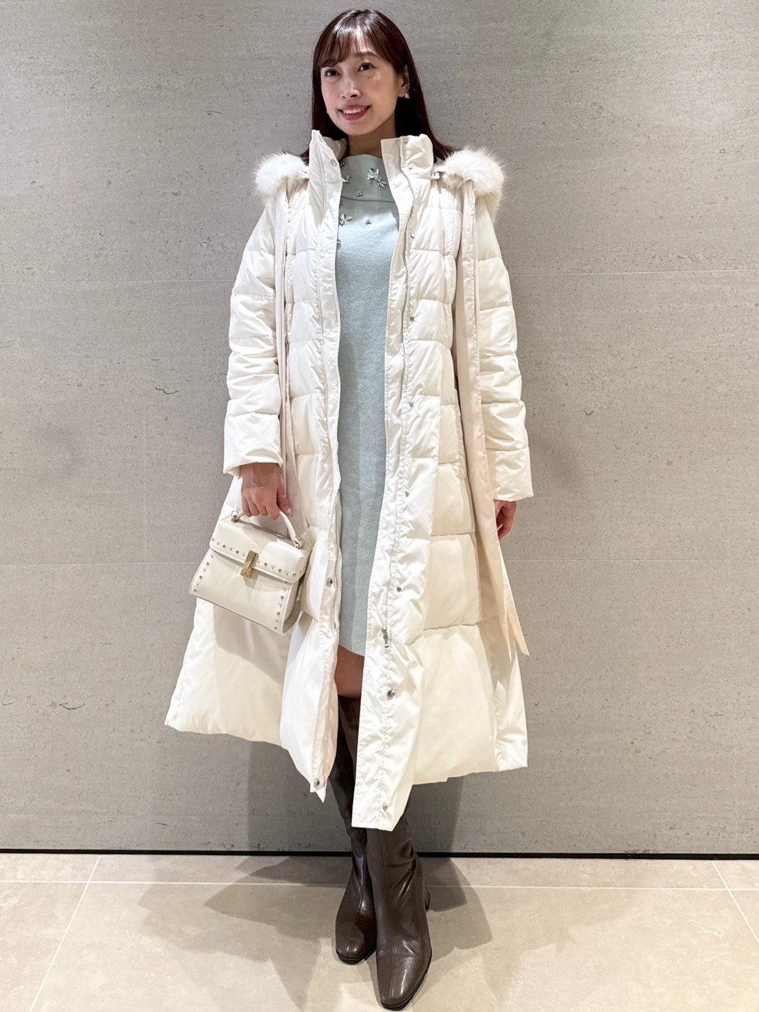 CELFORD｜【限定カラーあり】フードリボンロングダウンコート