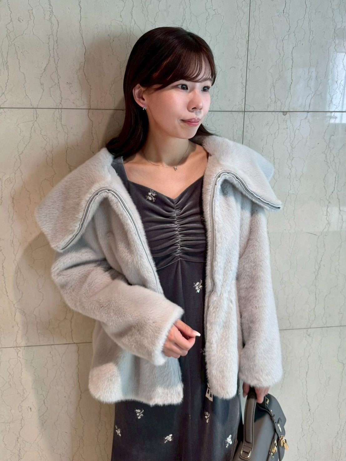 CELFORD｜ビッグカラーペプラムファージャケット | Rakuten Fashion