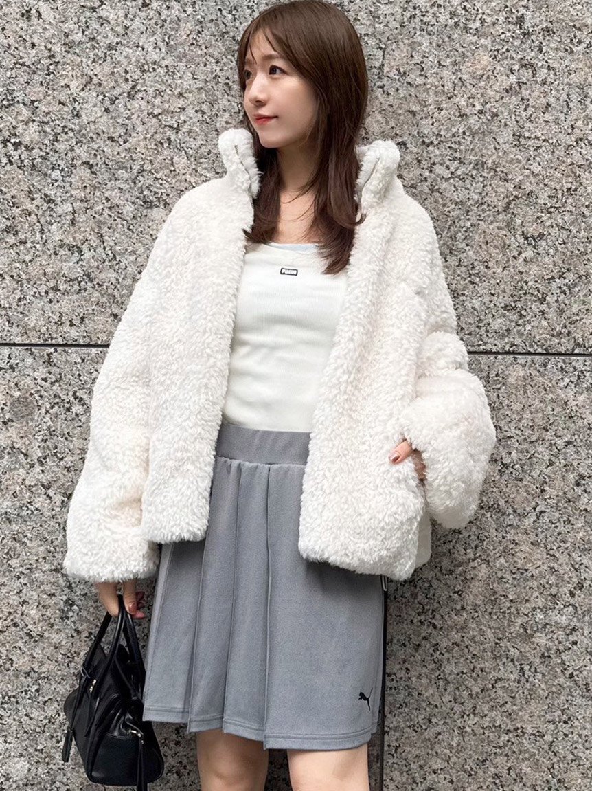 SNIDEL｜【SNIDEL×PUMA】エコファーブルゾン | Rakuten Fashion(楽天