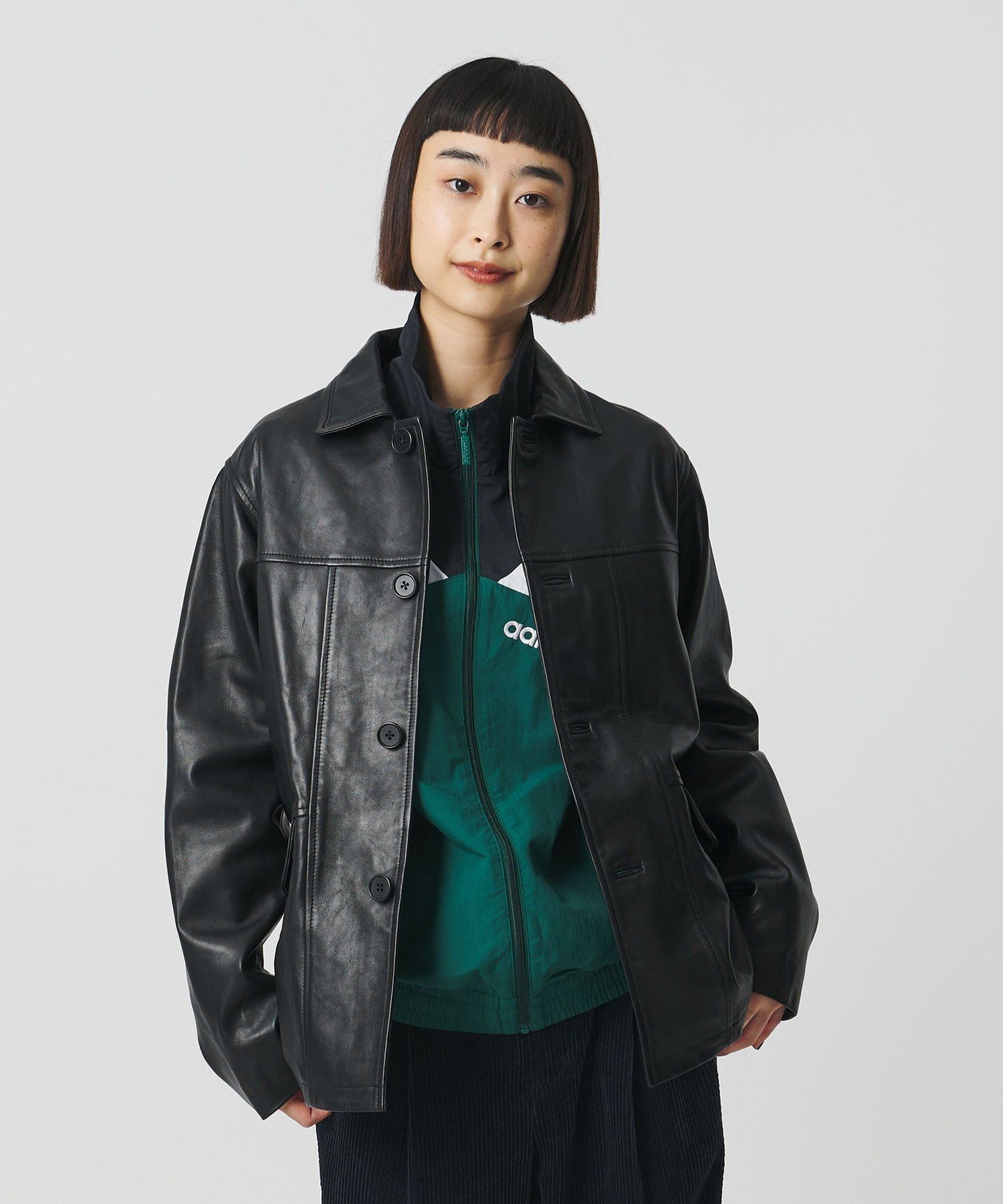 ユナイテッドアローズ 【別注】＜TOWNCRAFT＞レザージャケット BEAUTY&YOUTH UNITED ARROWS｜【別注】<TOWNCRAFT>レザージャケット