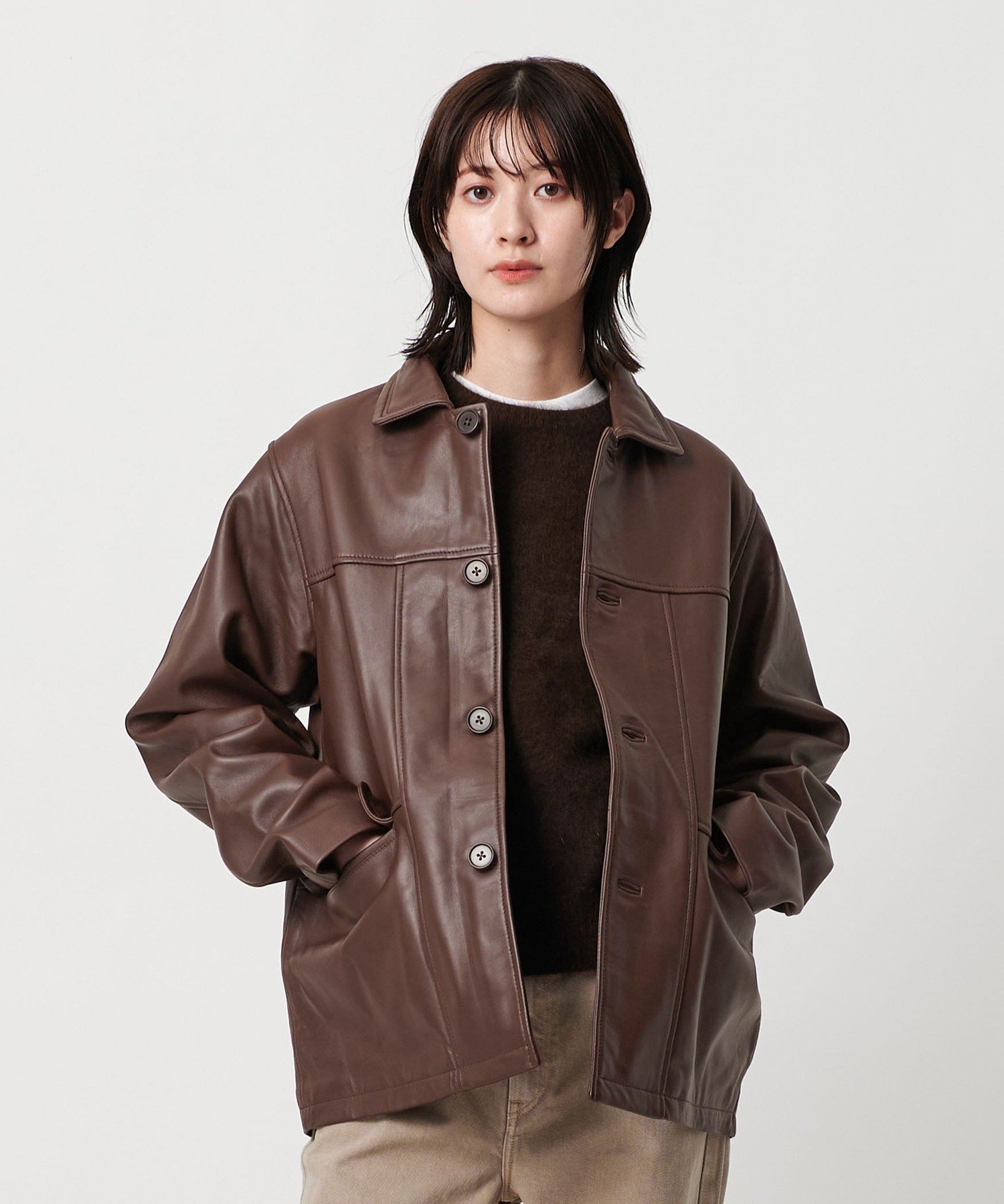 ユナイテッドアローズ 【別注】＜TOWNCRAFT＞レザージャケット BEAUTY&YOUTH UNITED ARROWS｜【別注】<TOWNCRAFT>レザージャケット