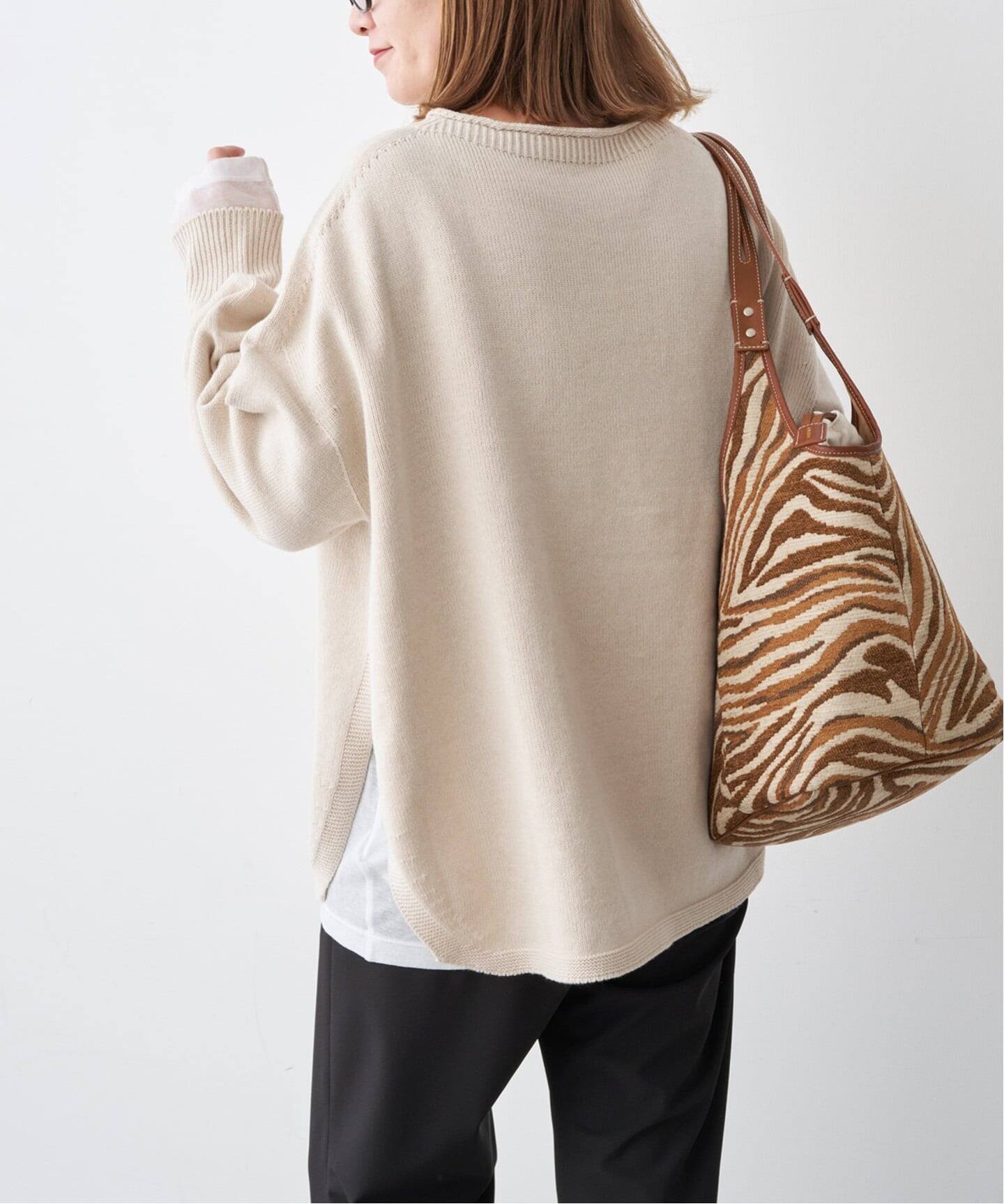 Spick & Span｜バルキーヤーンルーズボートネックニット | Rakuten