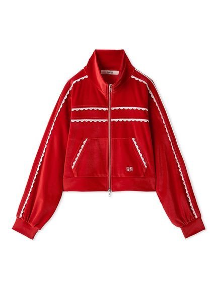 FURFUR｜サイドレースベロアトラックジャケット | Rakuten Fashion