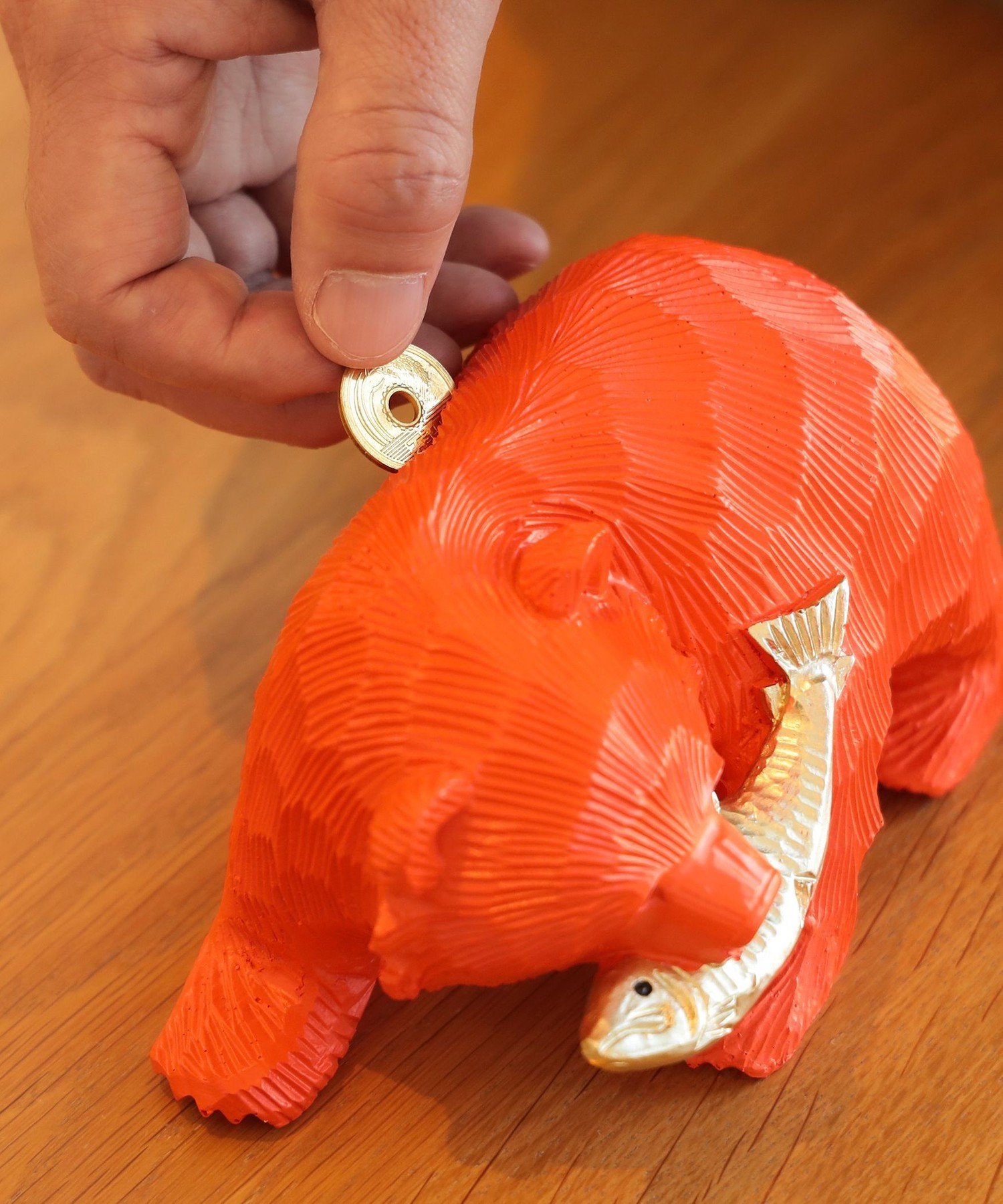 BEAMS JAPAN｜【別注】鮭熊 貯金箱 橙 | Rakuten Fashion(楽天