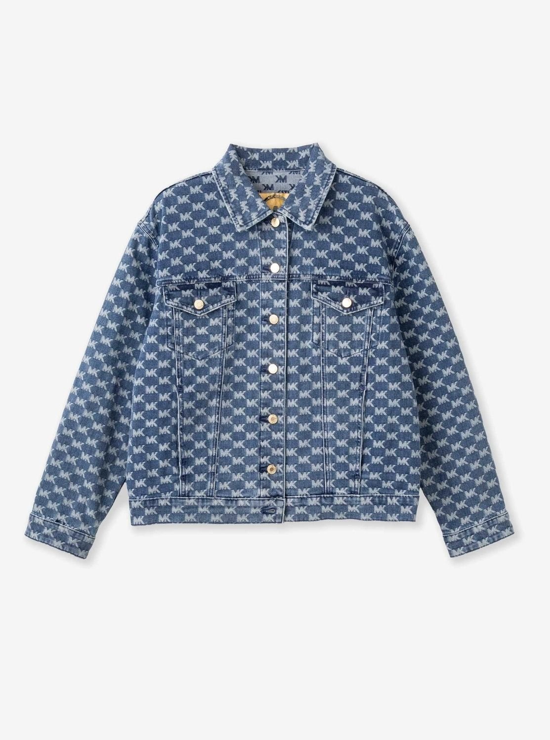 MICHAEL KORS｜エラスティック ジャカード デニム トラックジャケット