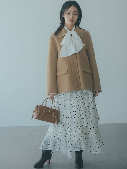 SNIDEL｜Sustainableプリーツティアードロングスカート | Rakuten