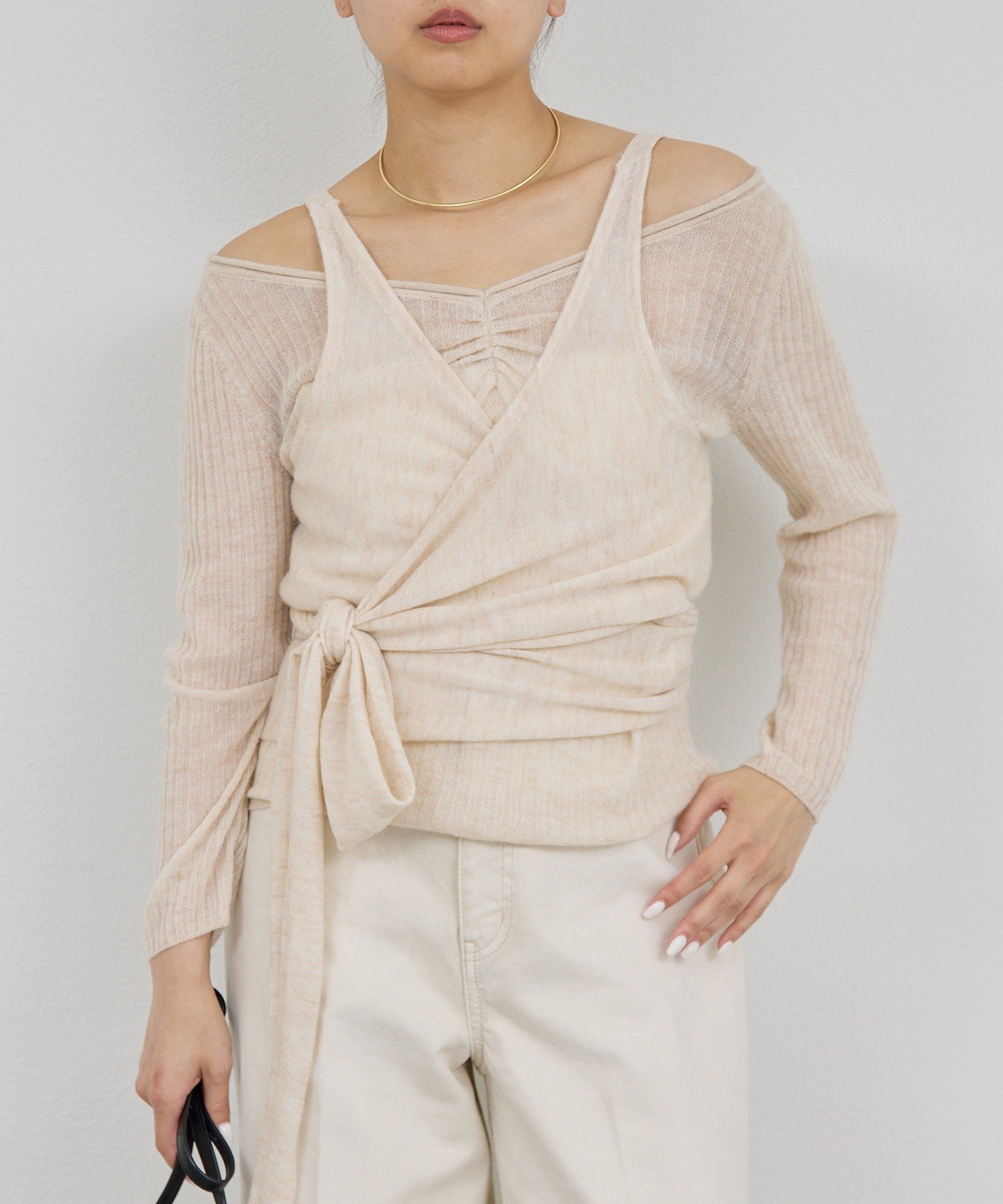 GALLARDAGALANTE｜【アンサンブル対応】カシュクールニット | Rakuten