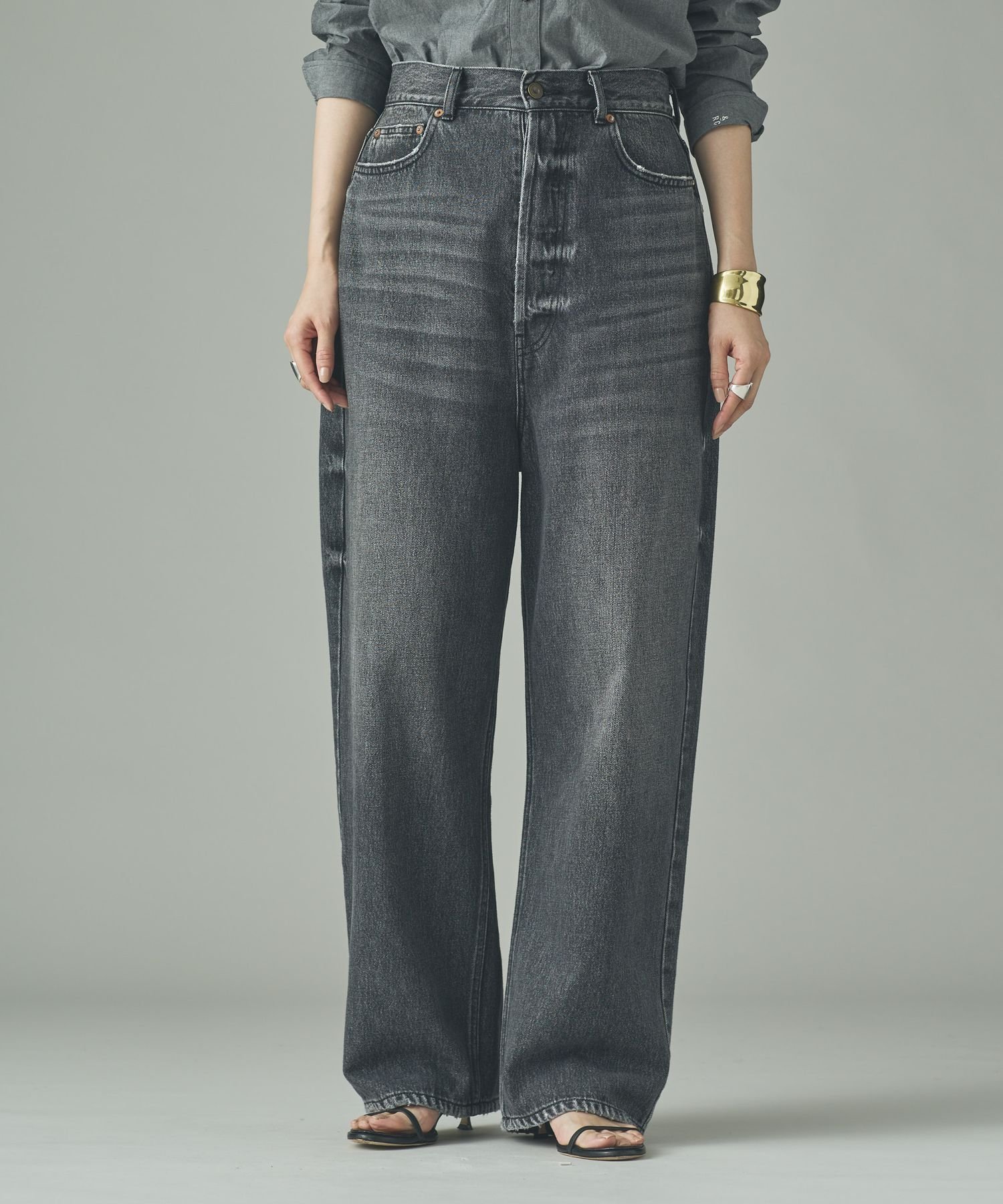 ＜&RC＞ワイドルーズデニムパンツ Curensology｜<&RC>ワイドルーズデニムパンツ | Rakuten Fashion(楽天