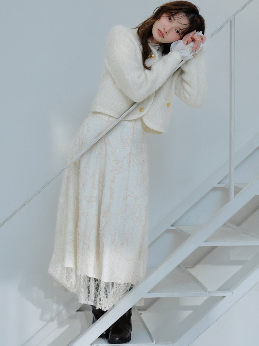 SNIDEL｜エンブロイダリースカート | Rakuten Fashion(楽天