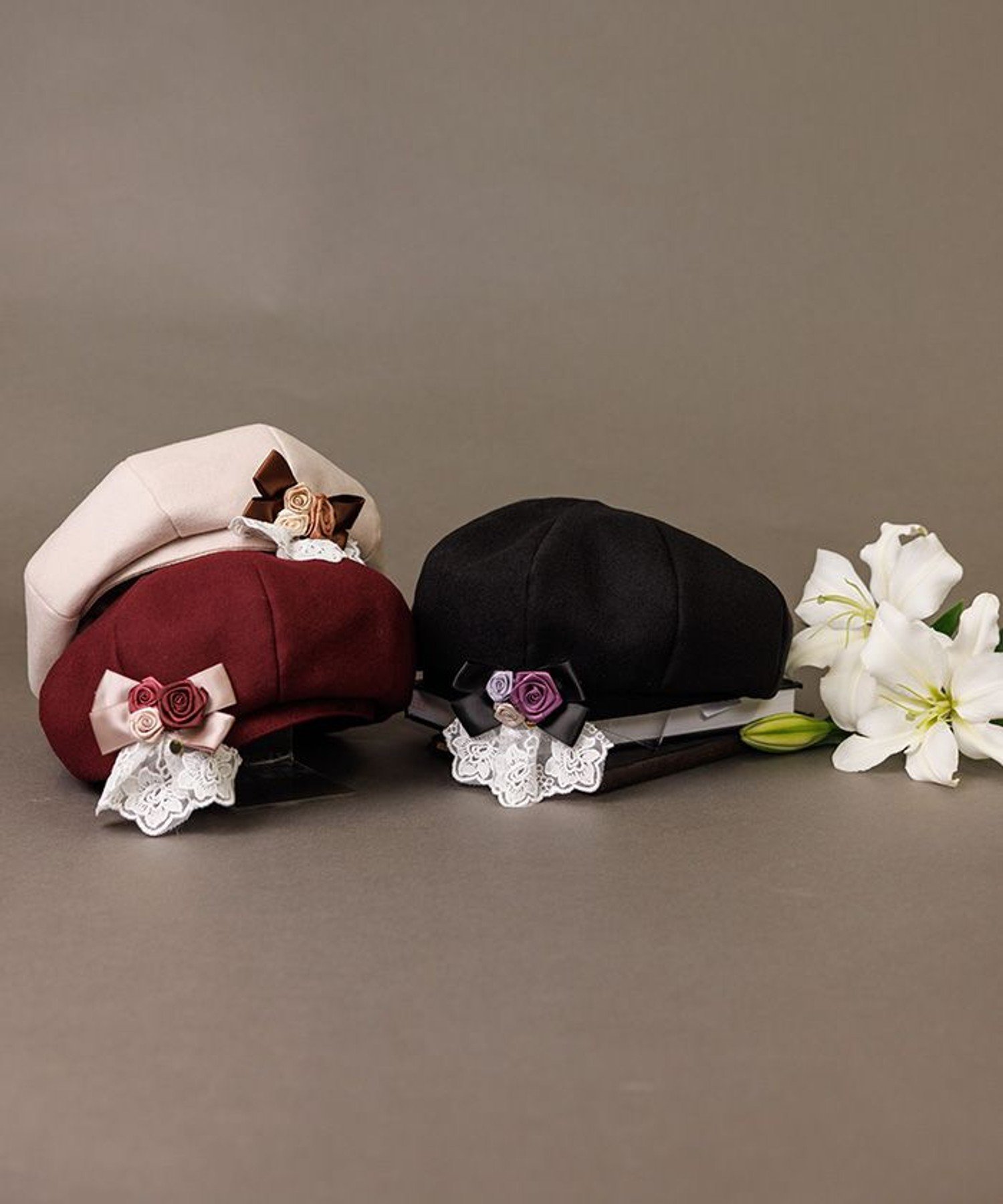 axes femme｜巻きバラブローチ付きベレー | Rakuten Fashion(楽天