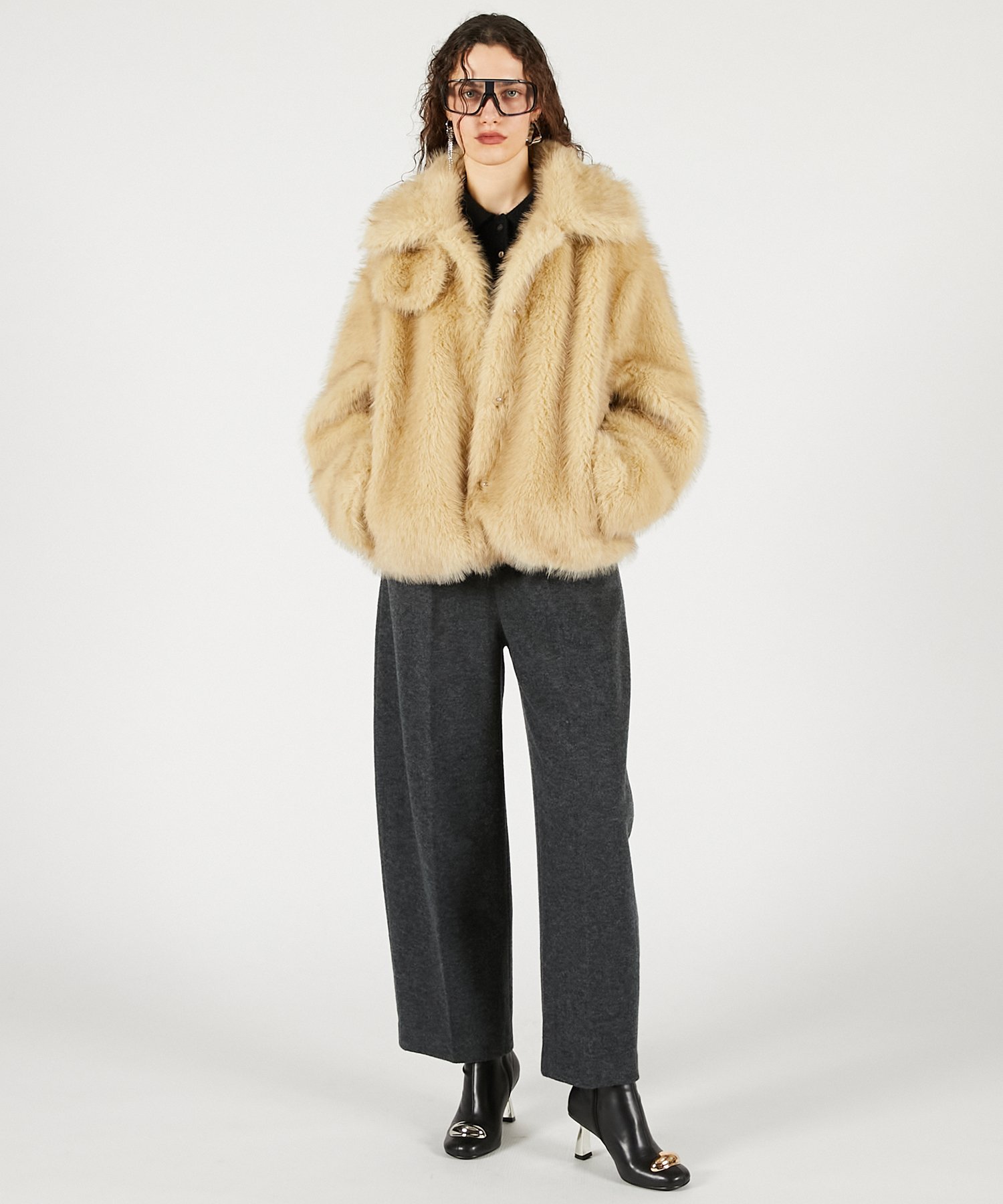 PRANK PROJECT｜フェイクファーショートコート | Rakuten Fashion(楽天