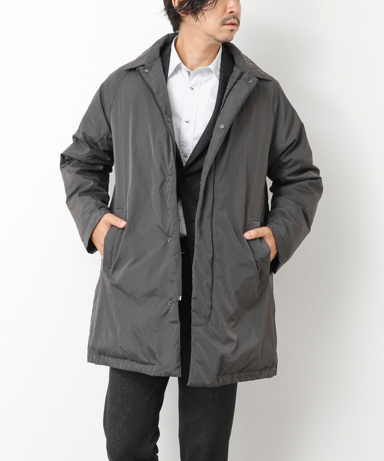 NOLLEY'S｜【TAION/タイオン】別注ダウンステンカラーコート 25AW