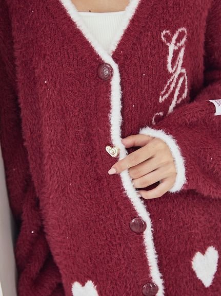 gelato pique｜ラメフェザーカーディガン | Rakuten Fashion(楽天