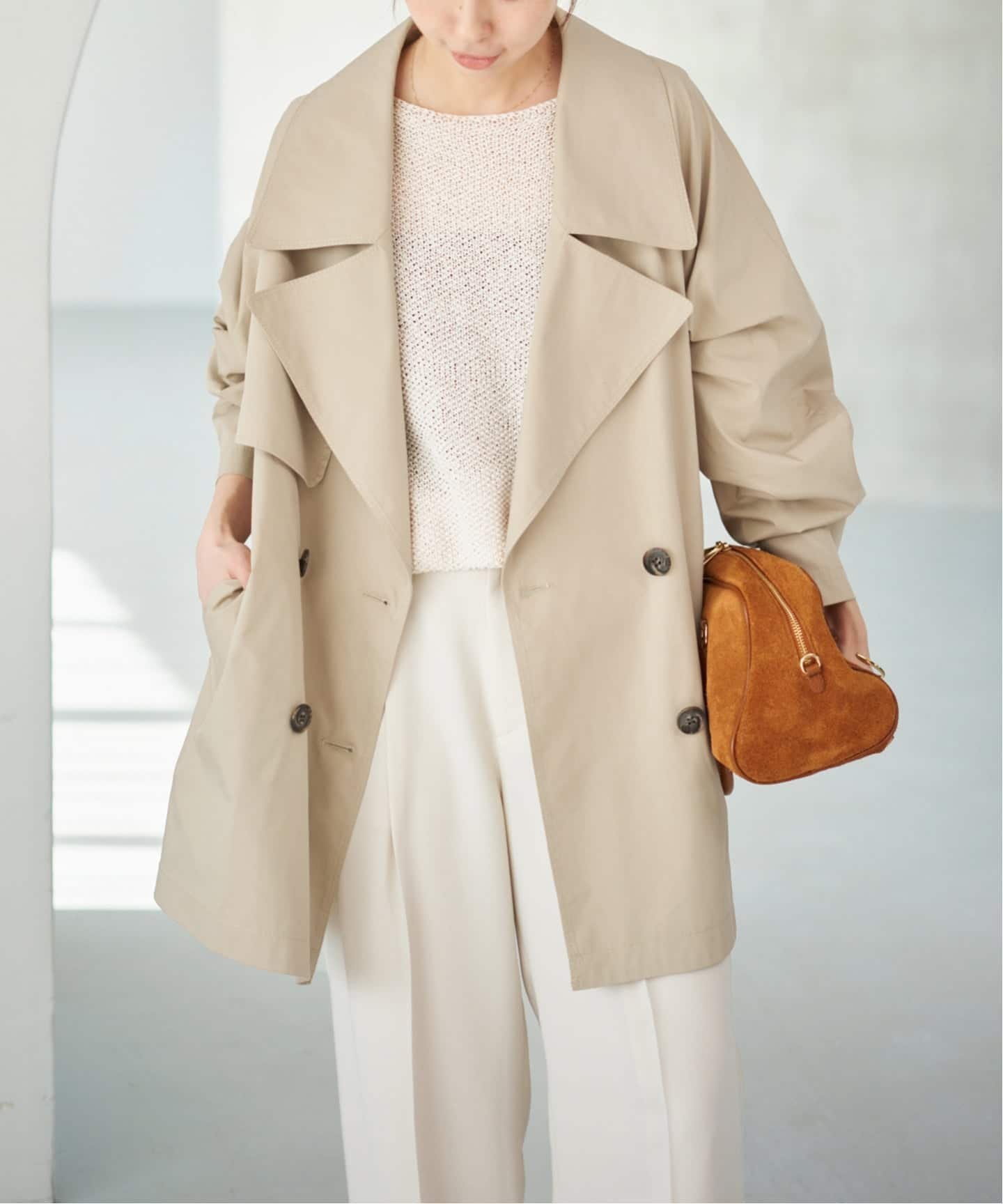 Spick & Span｜《新色有り / 追加》C/Pミドル丈トレンチコート