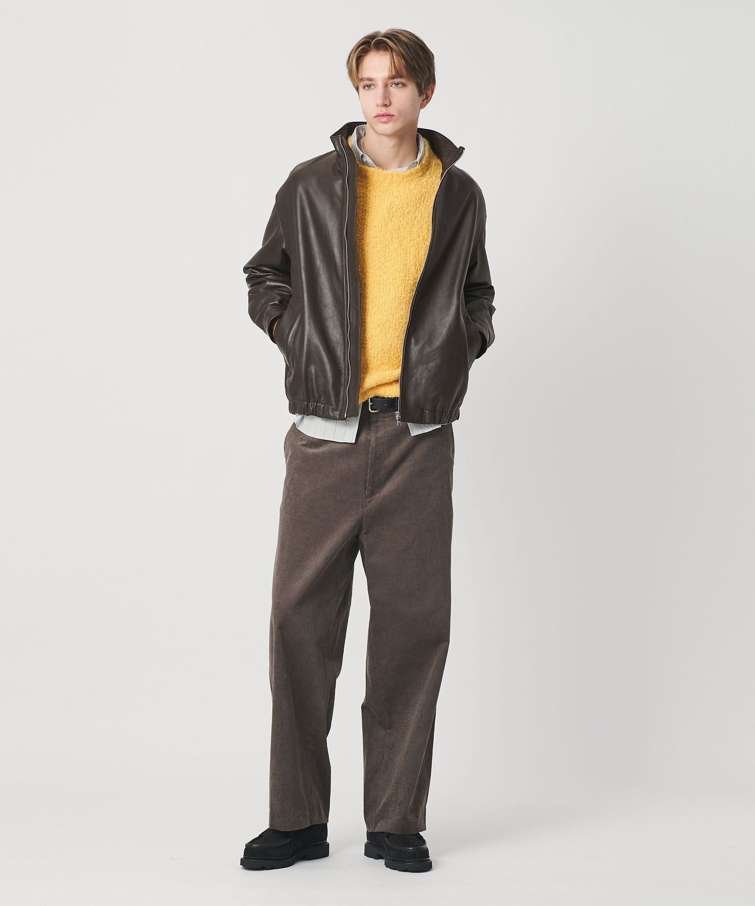 BEAUTY&YOUTH UNITED ARROWS｜セミベジタブル シープ レザー ブルゾン