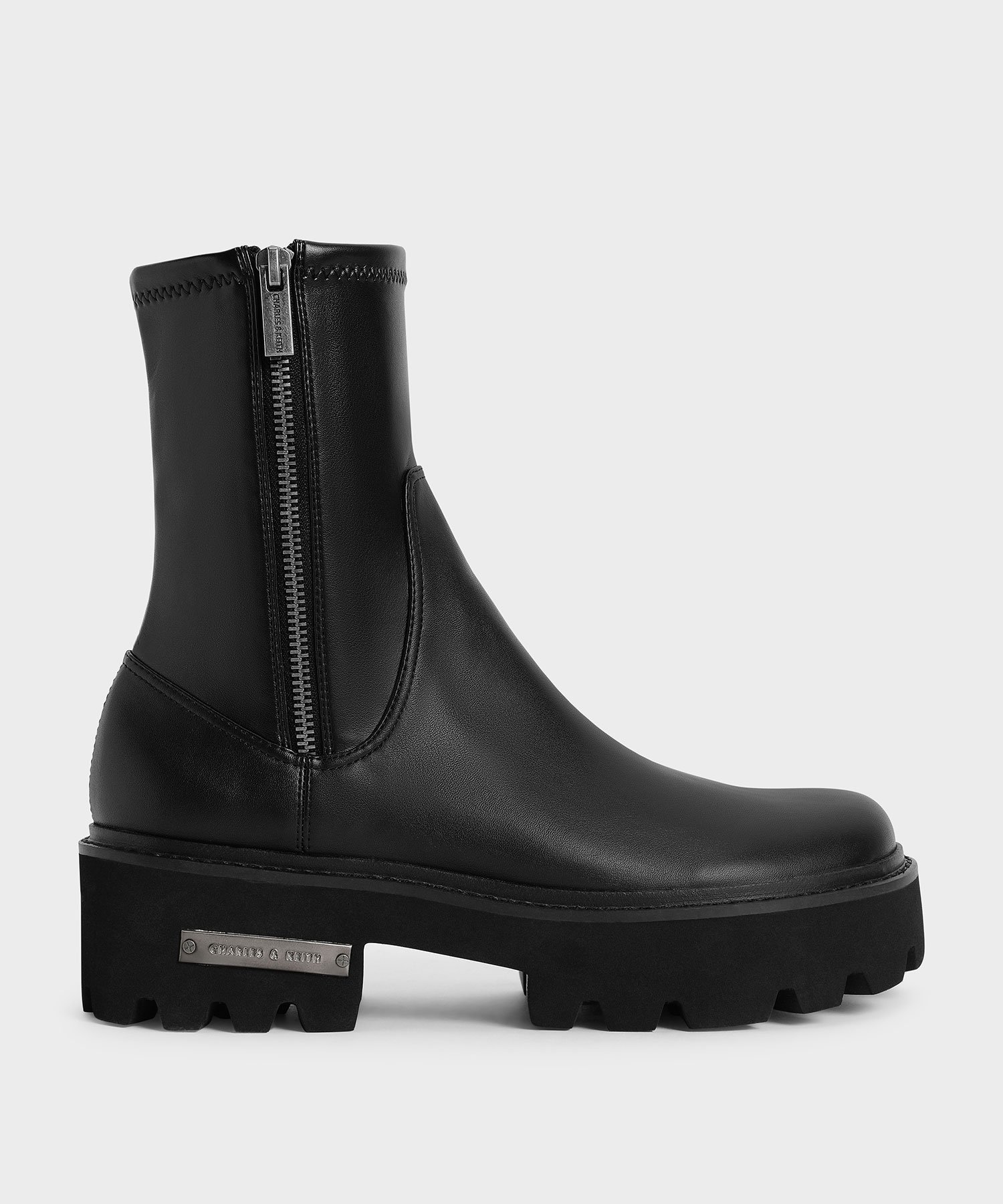 CHARLES & KEITH｜サイドジップ アンクルブーツ | Rakuten Fashion