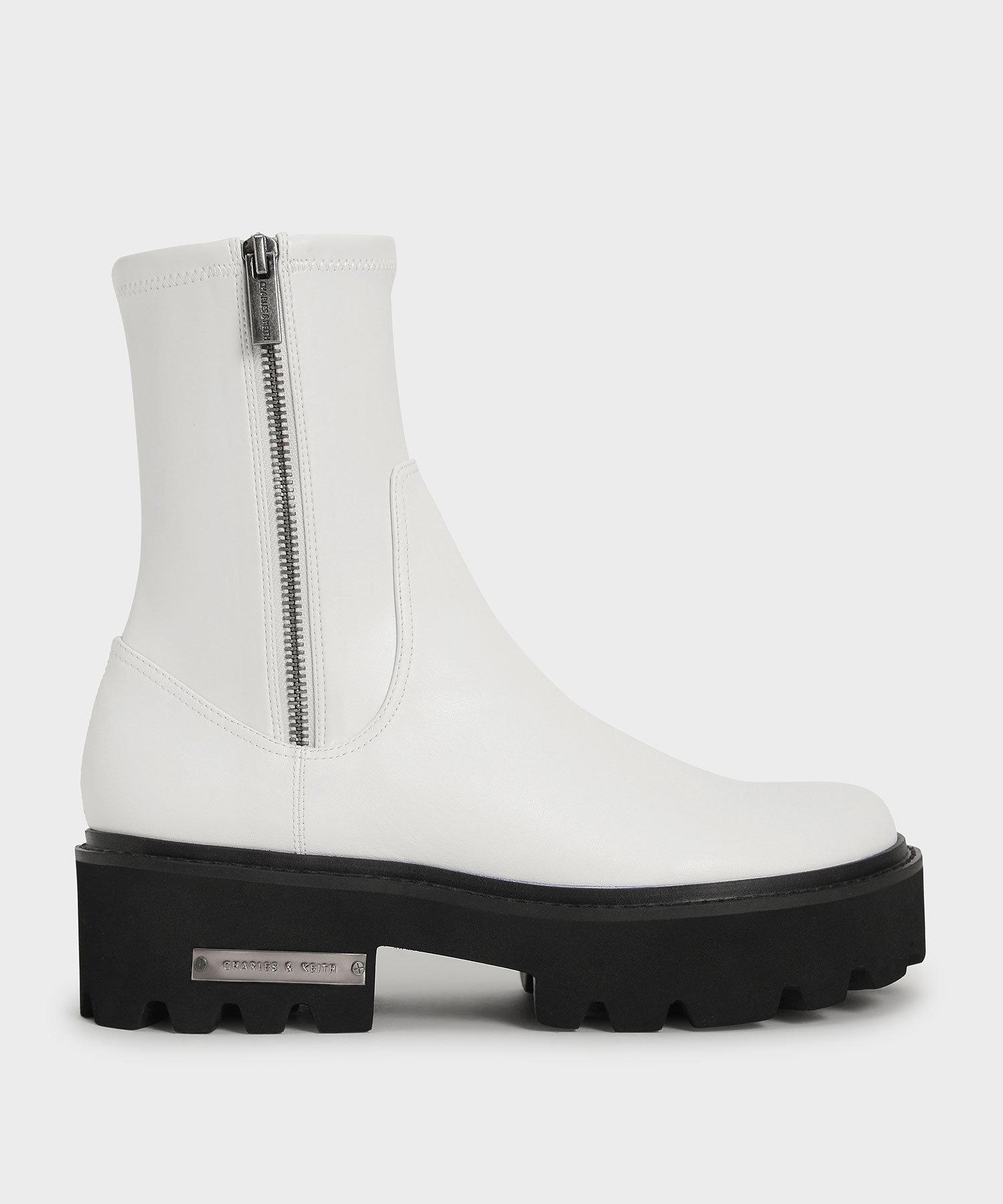 CHARLES & KEITH｜サイドジップ アンクルブーツ | Rakuten Fashion