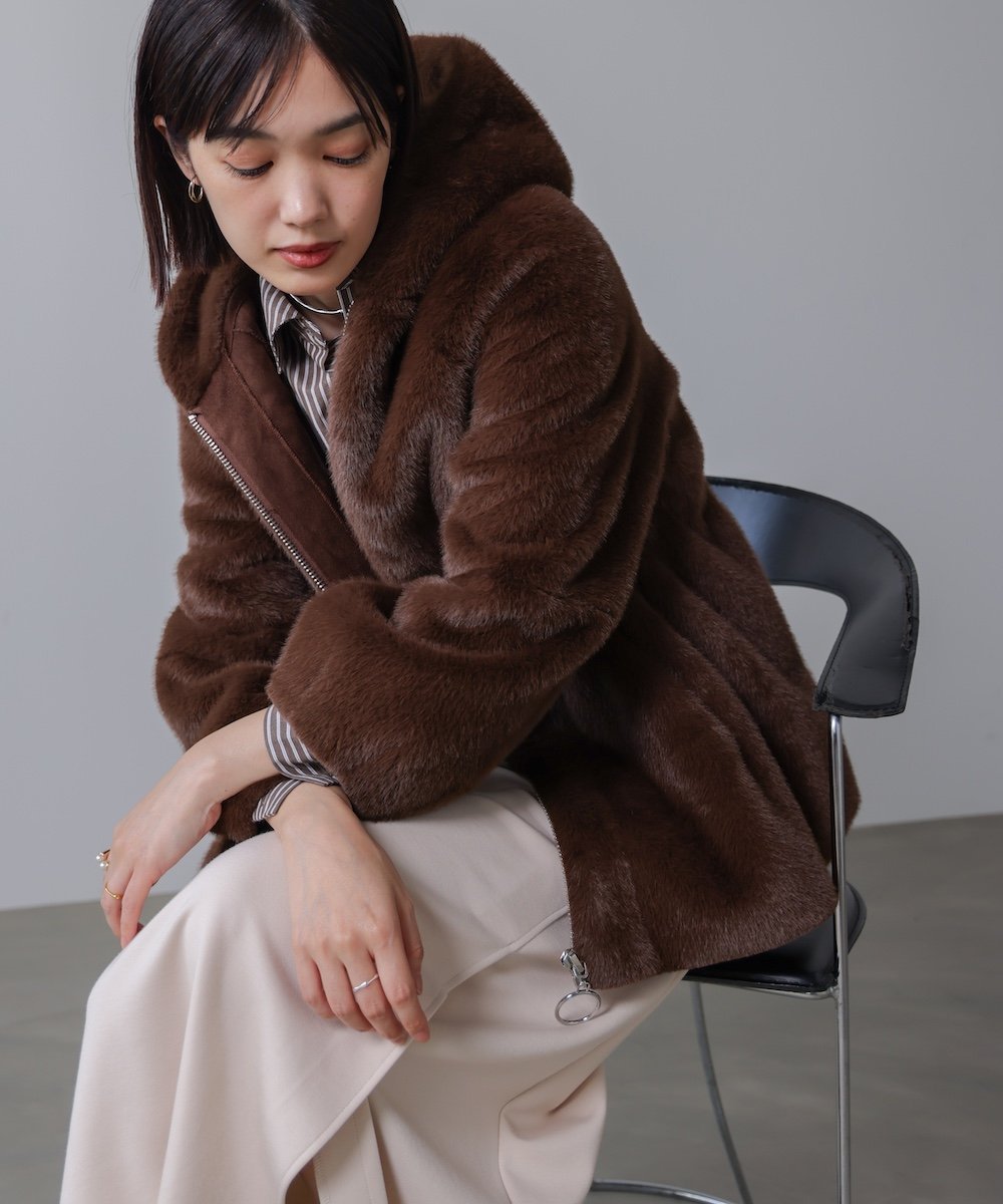 Bab / Bou Jeloud｜フェイクファーコート | Rakuten Fashion(楽天