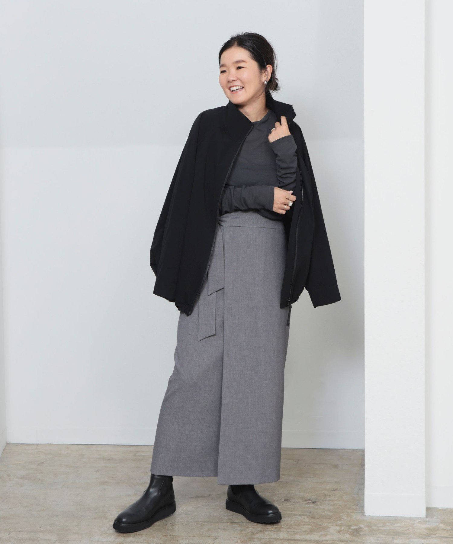 Demi-Luxe BEAMS｜LEE * Demi-Luxe BEAMS / オーバースタンドブルゾン