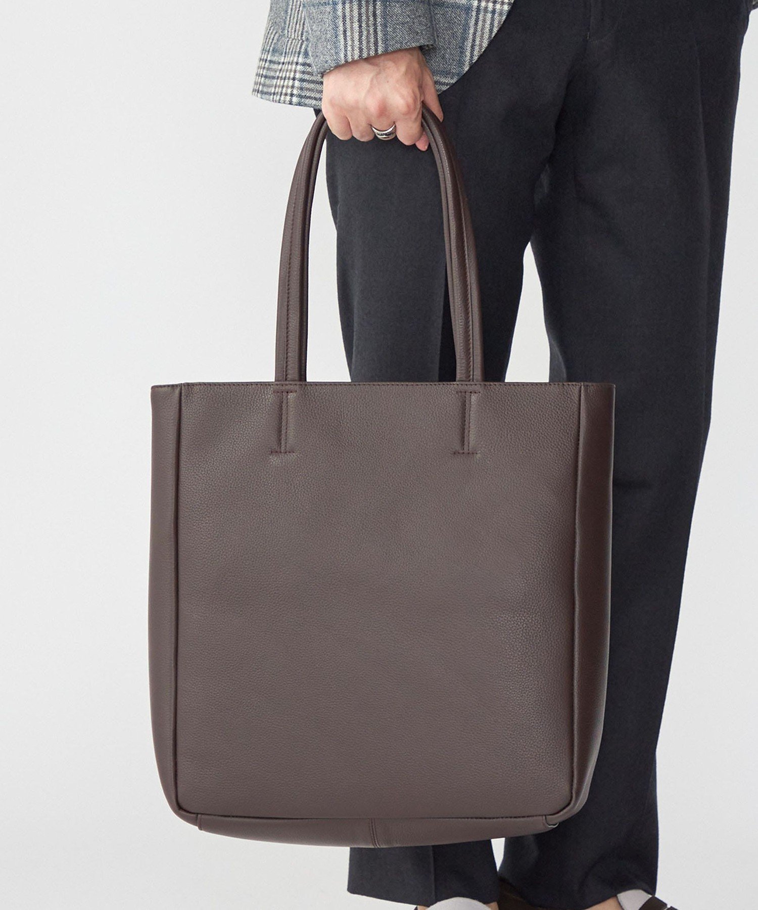 SHIPS｜SHIPS: スマート レザー ヴァーティカル トートバッグ