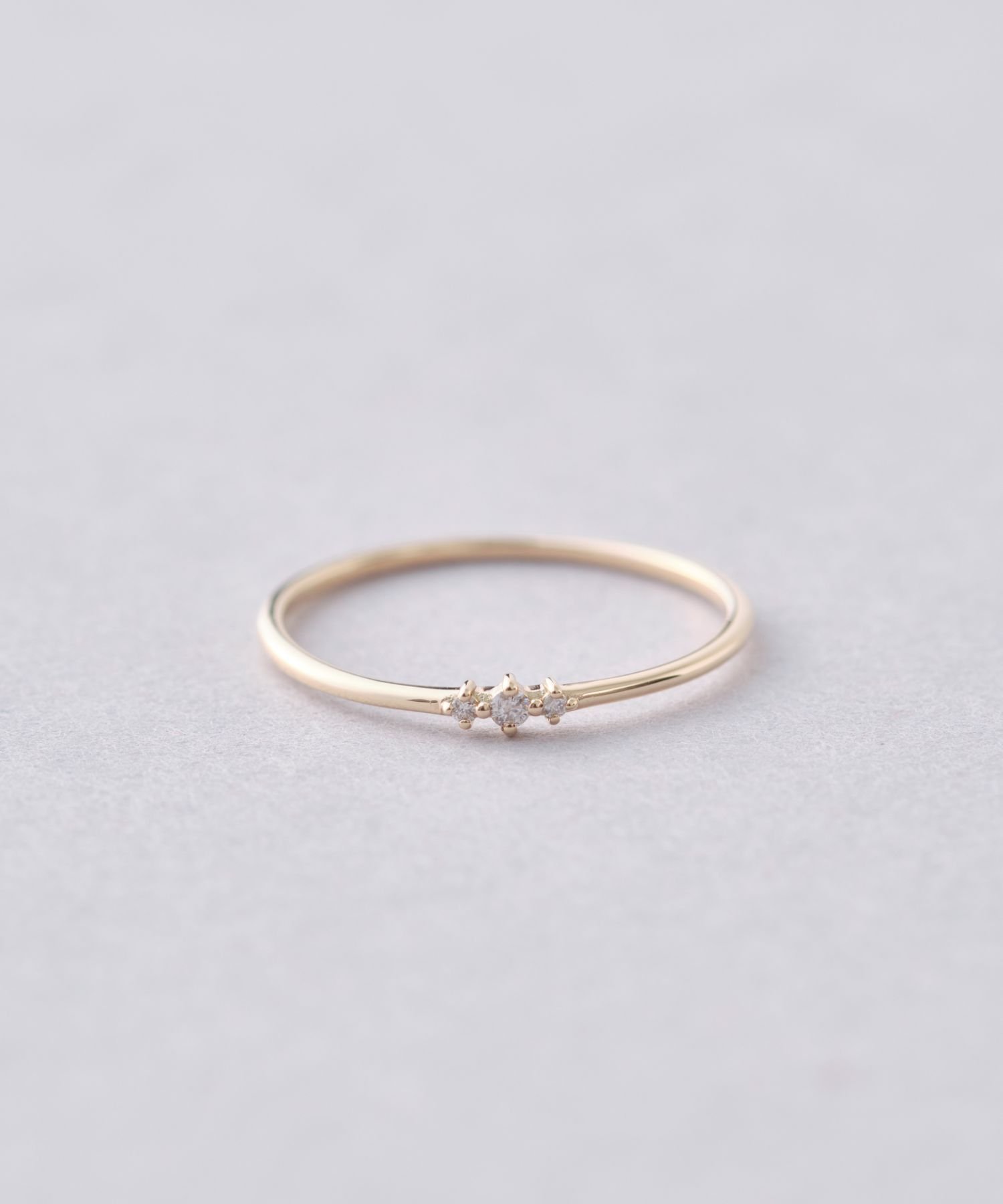 Jouete｜K10YG レイヤー ダイヤモンド リング | Rakuten Fashion(楽天