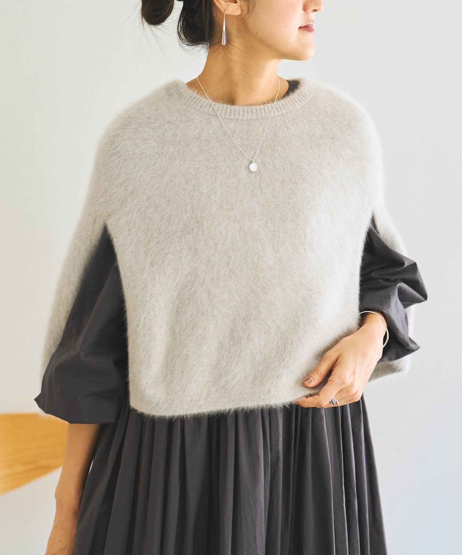 BEARDSLEY｜ファーニットポンチョ | Rakuten Fashion(楽天ファッション