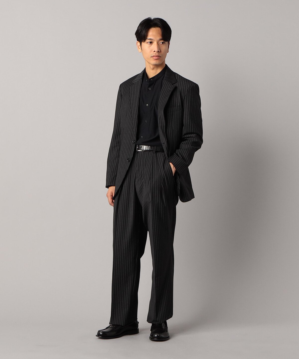 COMME CA MEN｜【ブライトリーセットアップ】マニッシュストライプ