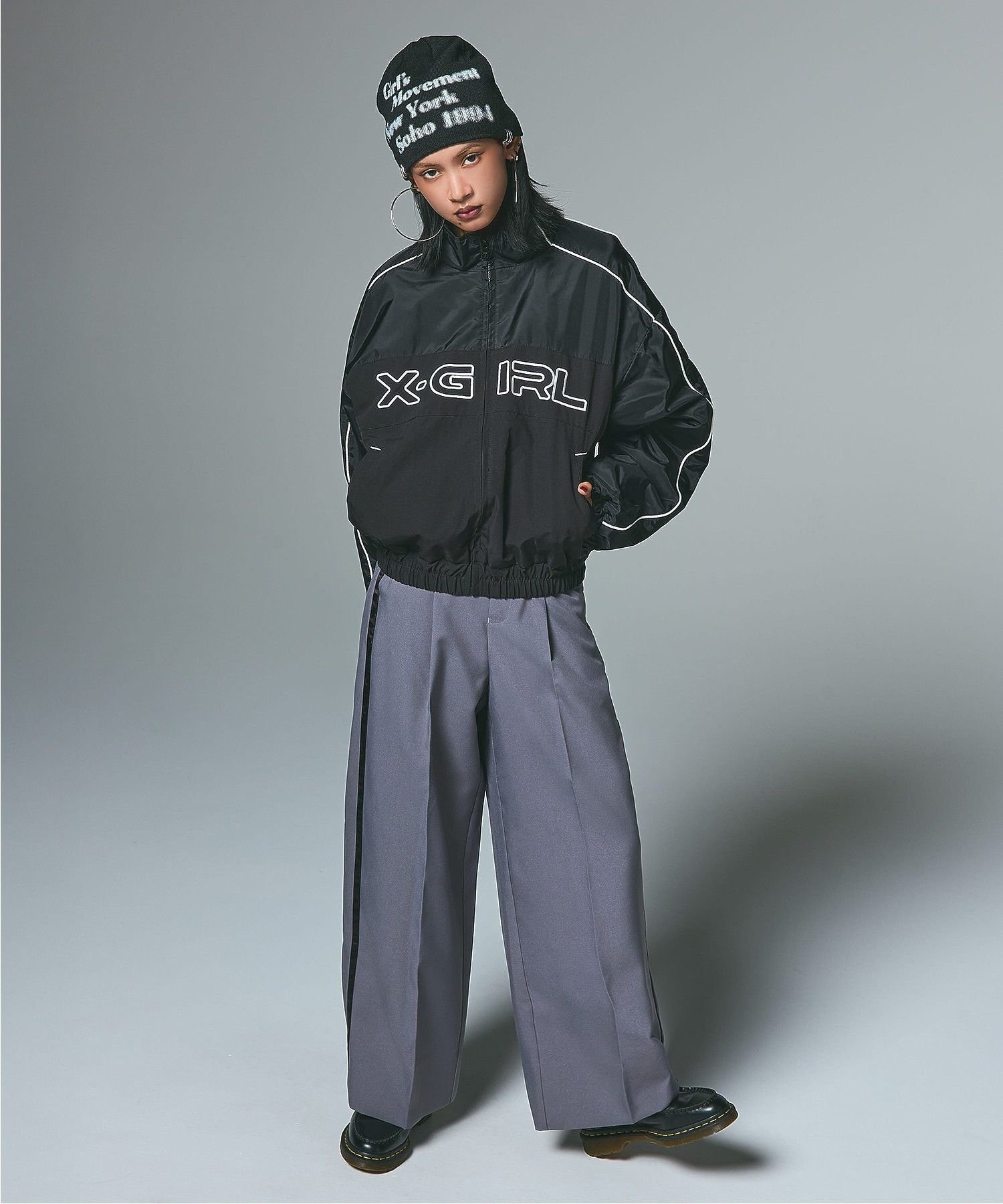 X-girl｜X-girl LOGO EMBROIDERY JACKET | Rakuten Fashion(楽天