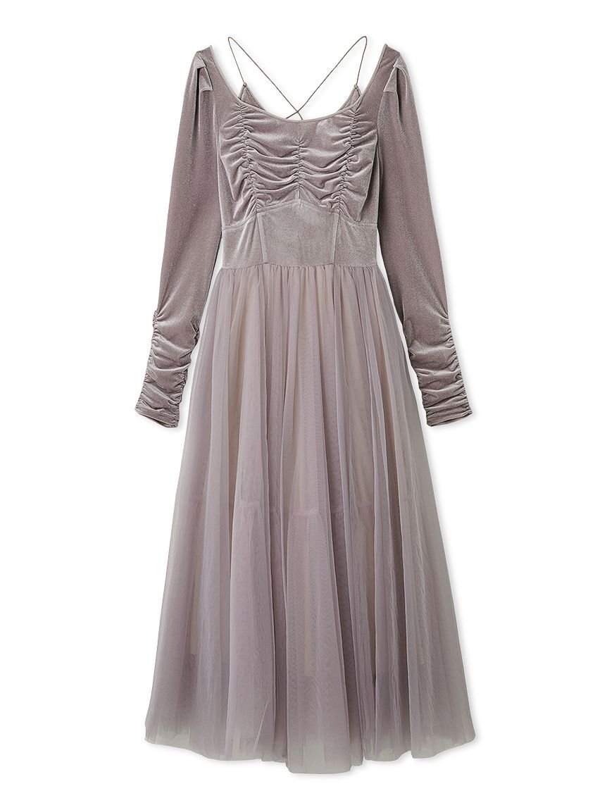 SNIDEL｜【Chacott】ベロア×チュールワンピース | Rakuten Fashion