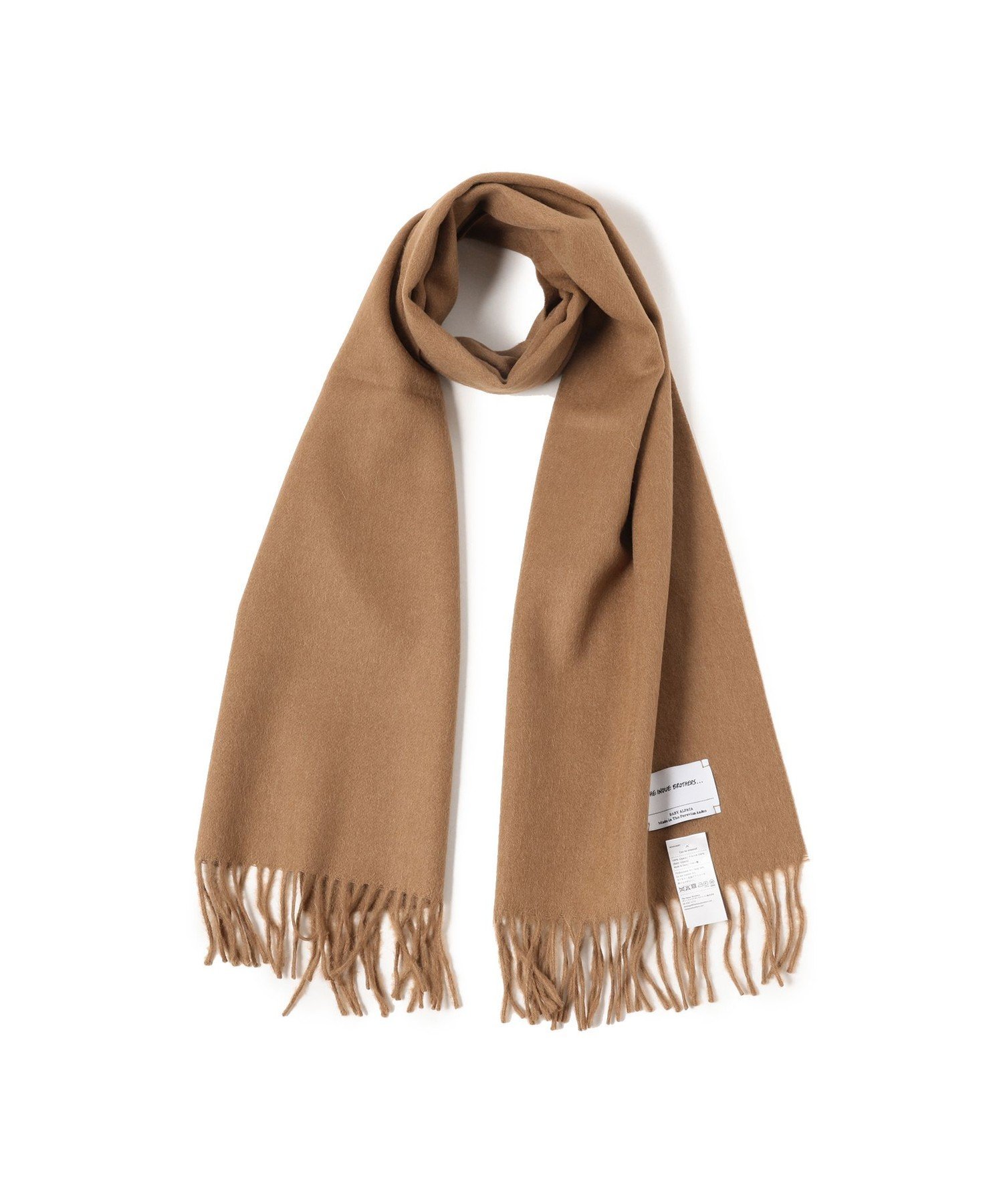 BEAMS MEN｜THE INOUE BROTHERS / アルパカ ソリッドマフラー 35x180