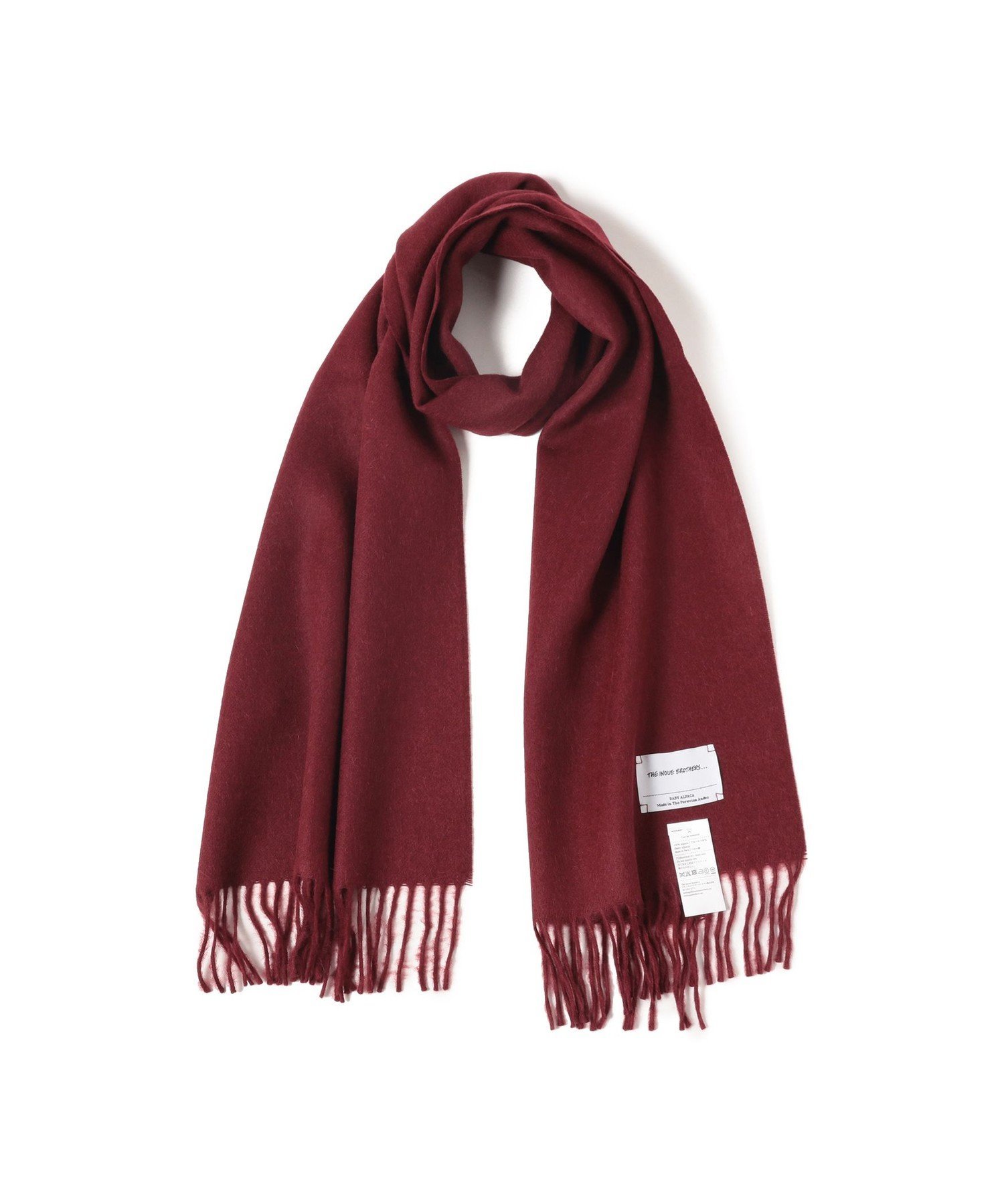 BEAMS MEN｜THE INOUE BROTHERS / アルパカ ソリッドマフラー 35x180