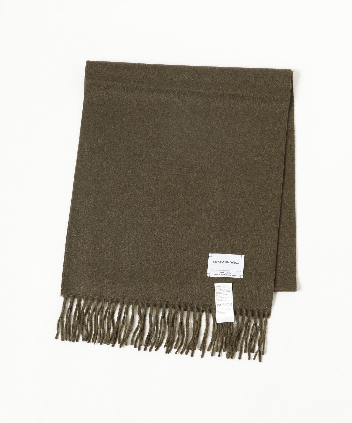 BEAMS MEN｜THE INOUE BROTHERS / アルパカ ソリッドマフラー 35x180