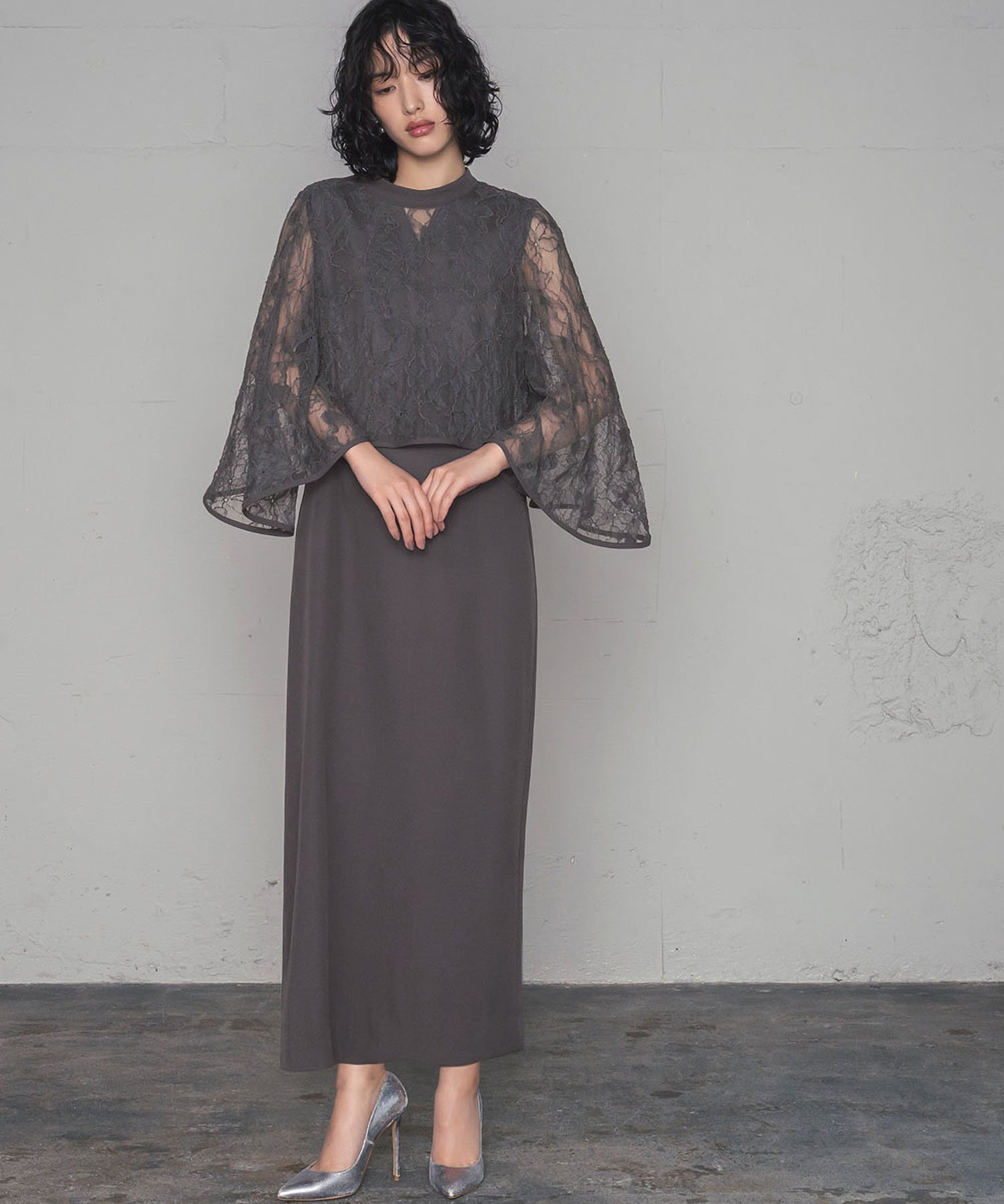 RIVER FIELD & Co.｜3WAYレースケープIライン ロング 結婚式