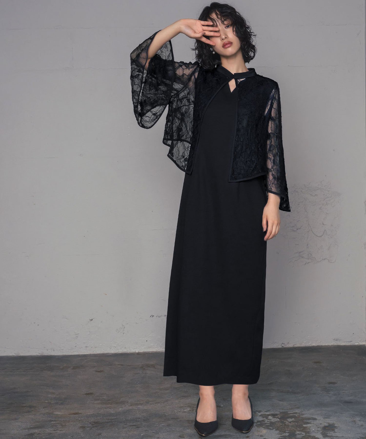 RIVER FIELD & Co.｜3WAYレースケープIライン ロング 結婚式