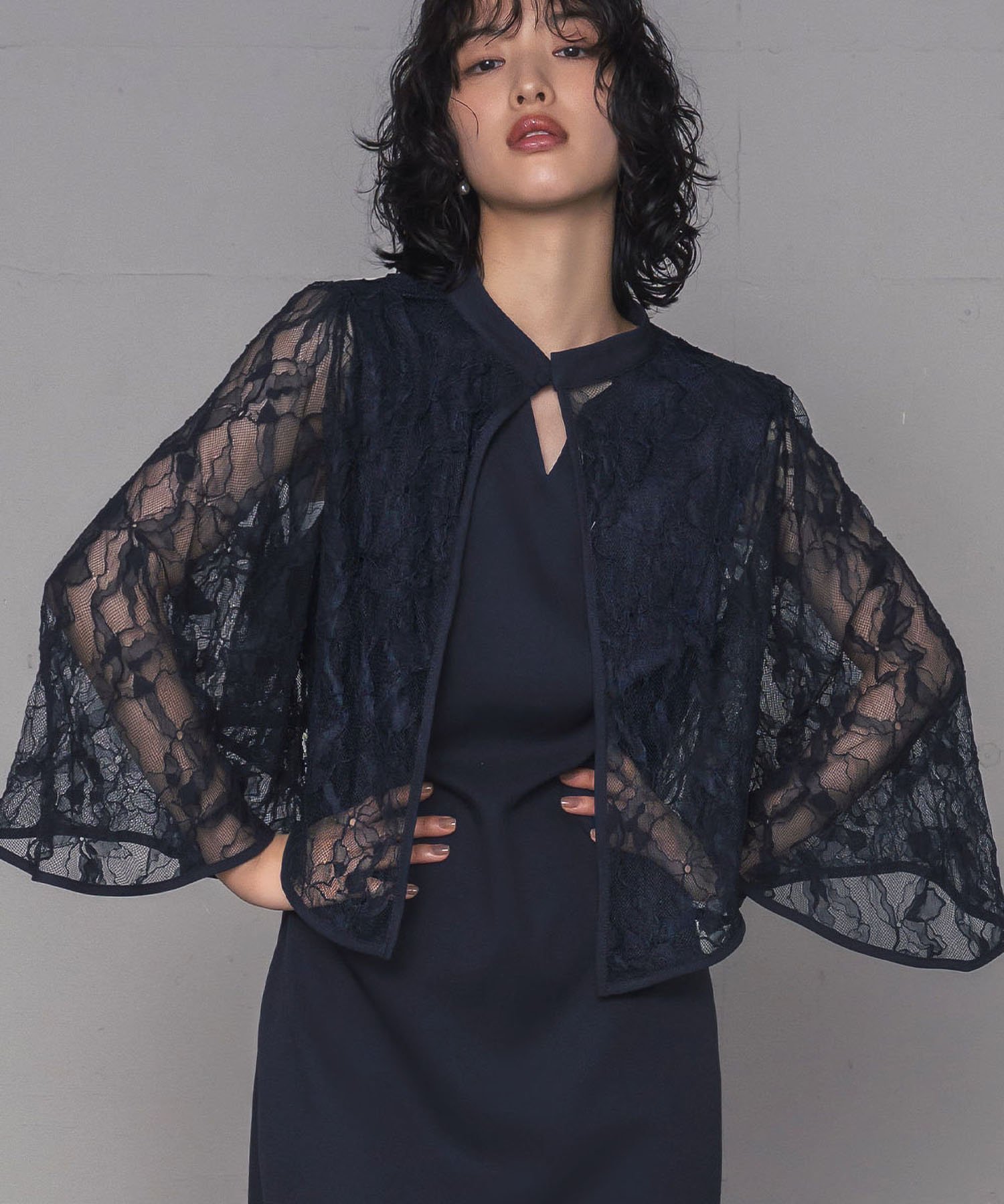 RIVER FIELD & Co.｜3WAYレースケープIライン ロング 結婚式