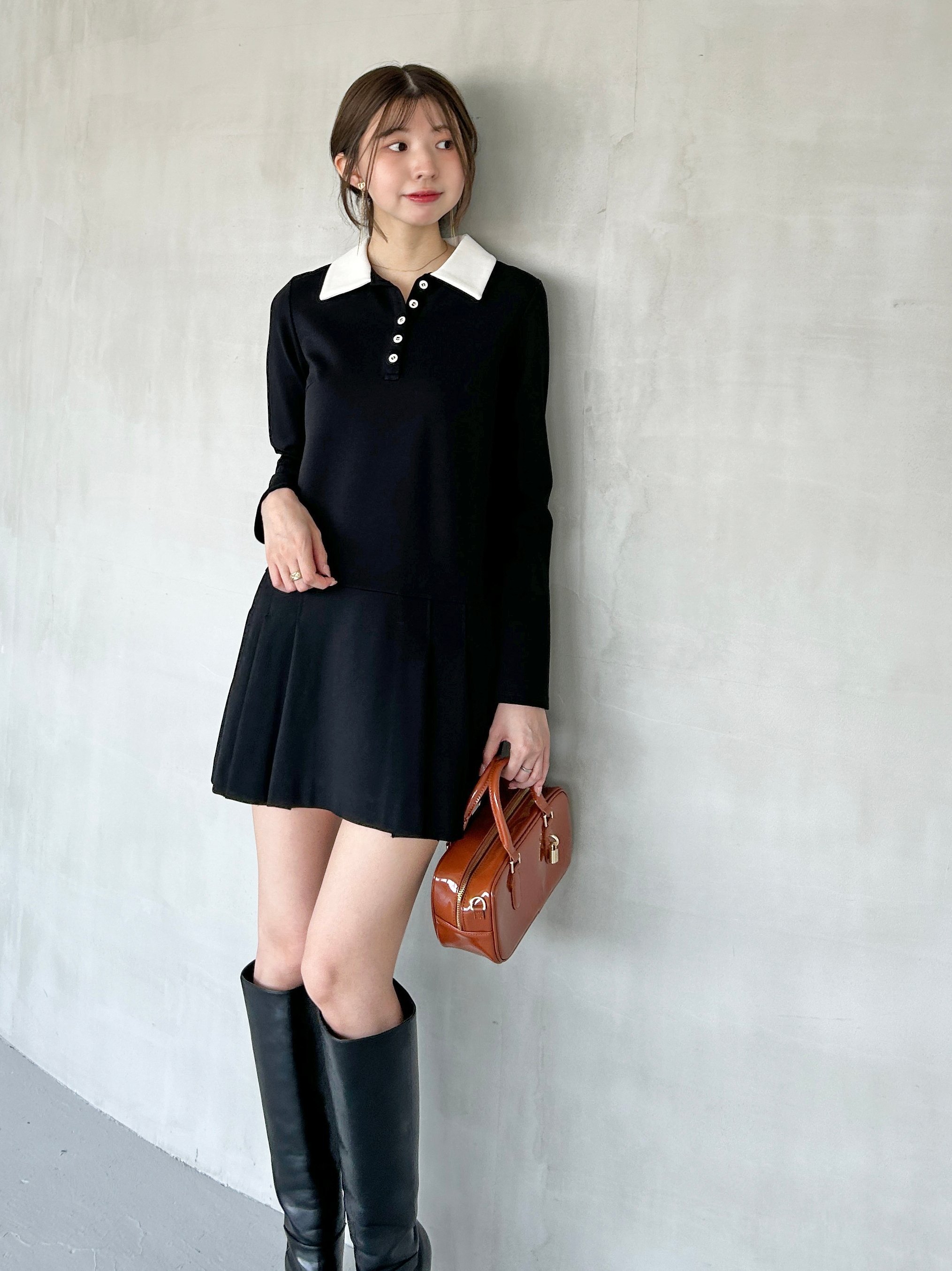 SNIDEL｜衿つきプリーツカットミニワンピース | Rakuten Fashion(楽天