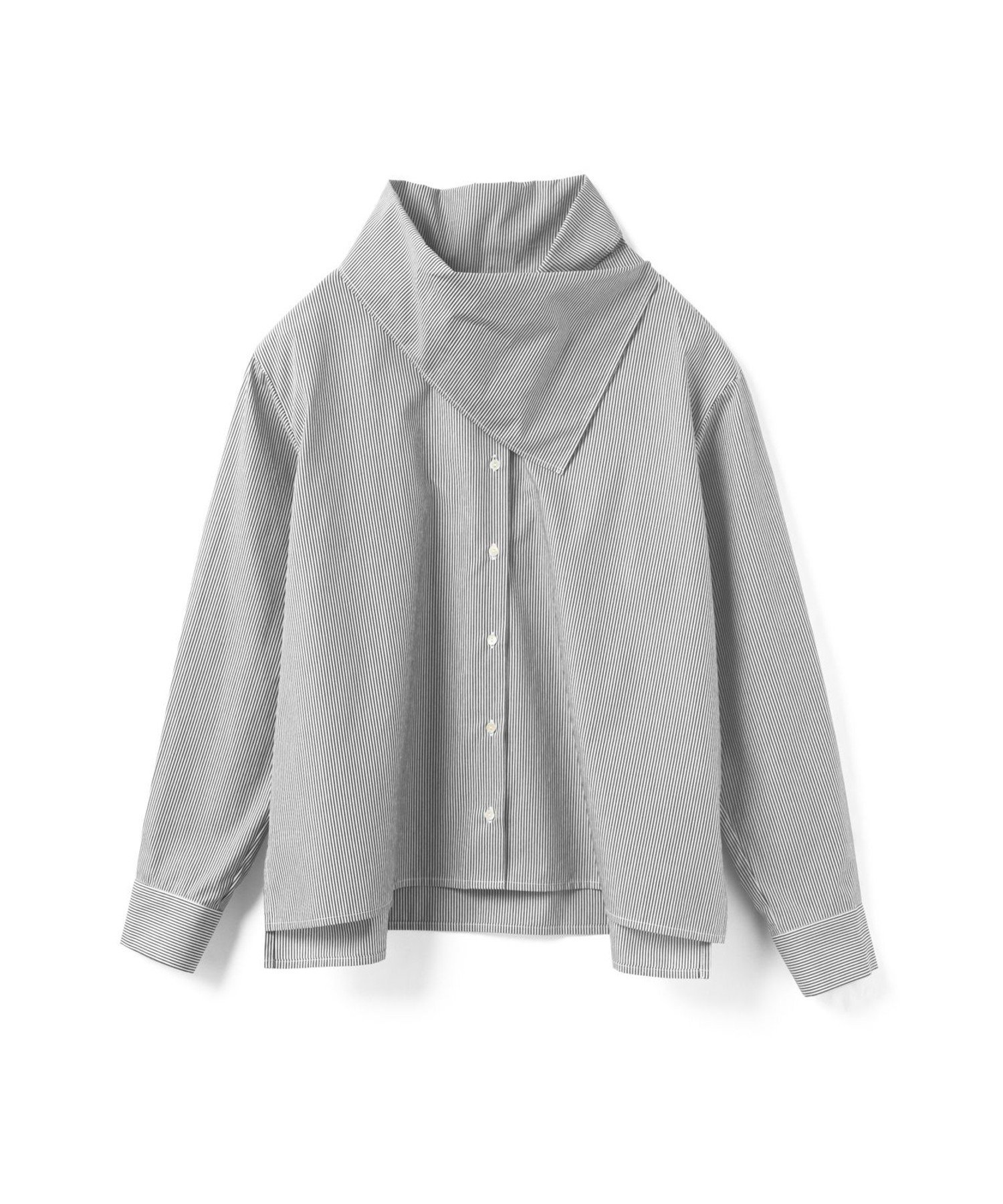 MARcourt｜mizuiro ind ストライプスカーフカラーシャツ | Rakuten