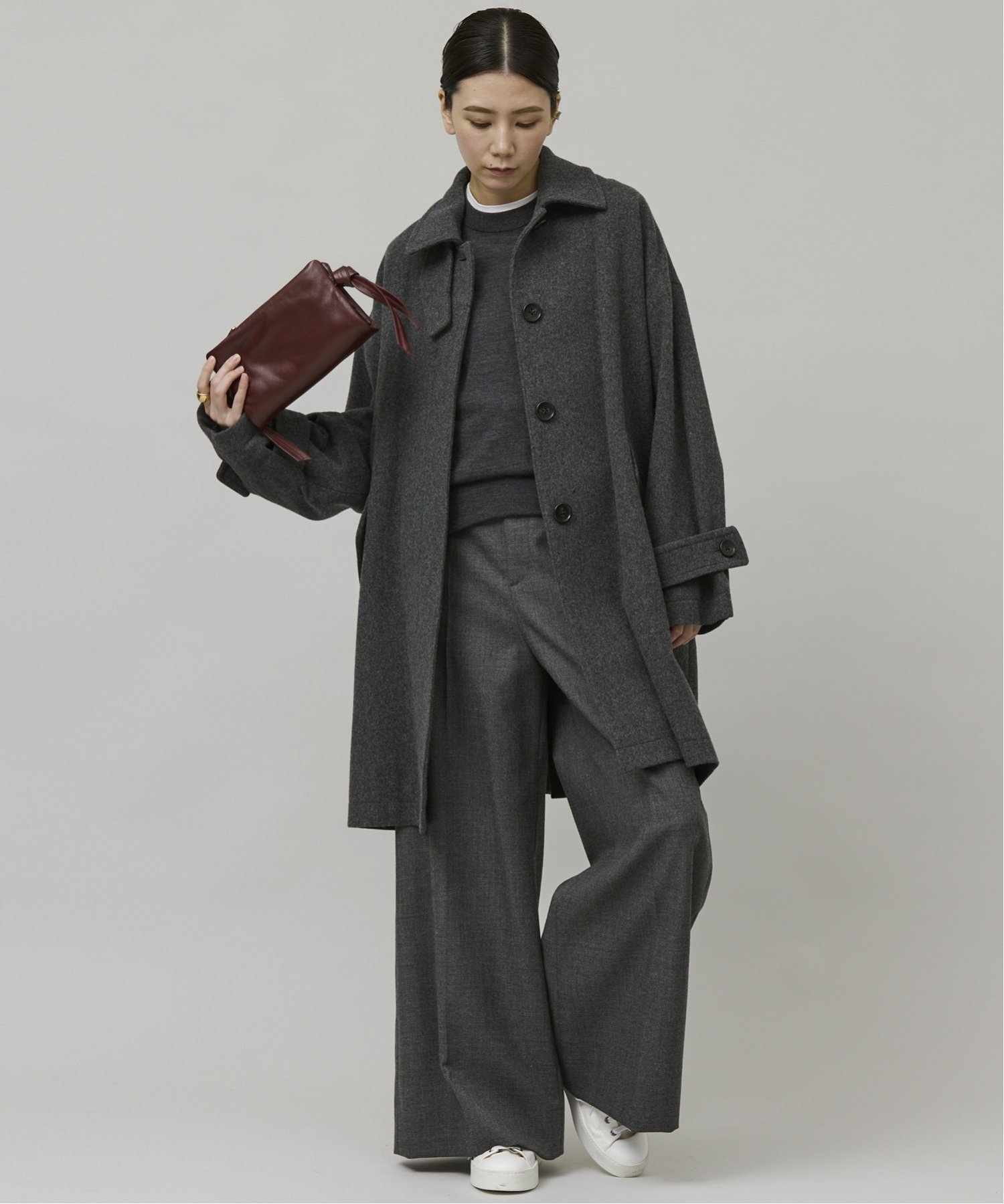 SALE／20%OFF】Curensology メルトンステンカラーコート カレン