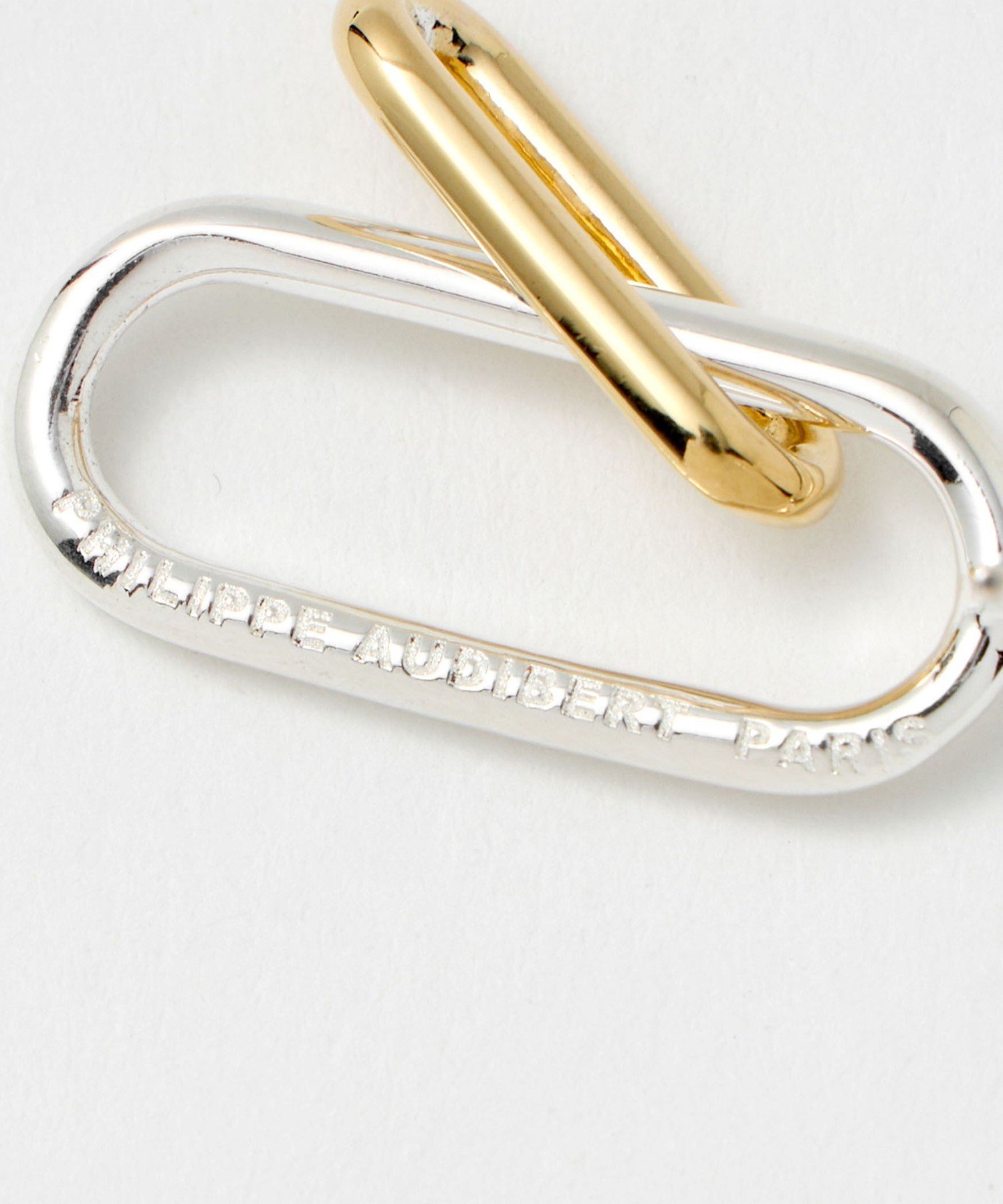 ＜PHILIPPE AUDIBERT＞OVAL コンビカラー ピアス UNITED ARROWS｜<PHILIPPE AUDIBERT>OVAL コンビカラー ピアス