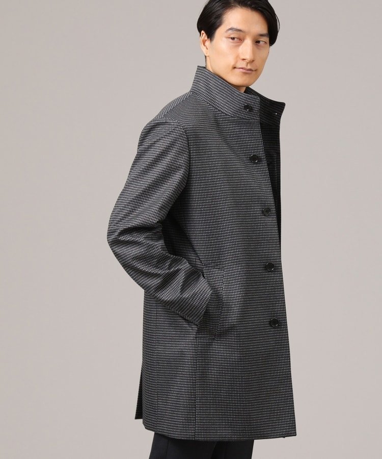 TAKEO KIKUCHI｜【ダウンライナー付】メランジ スタンドカラー コート