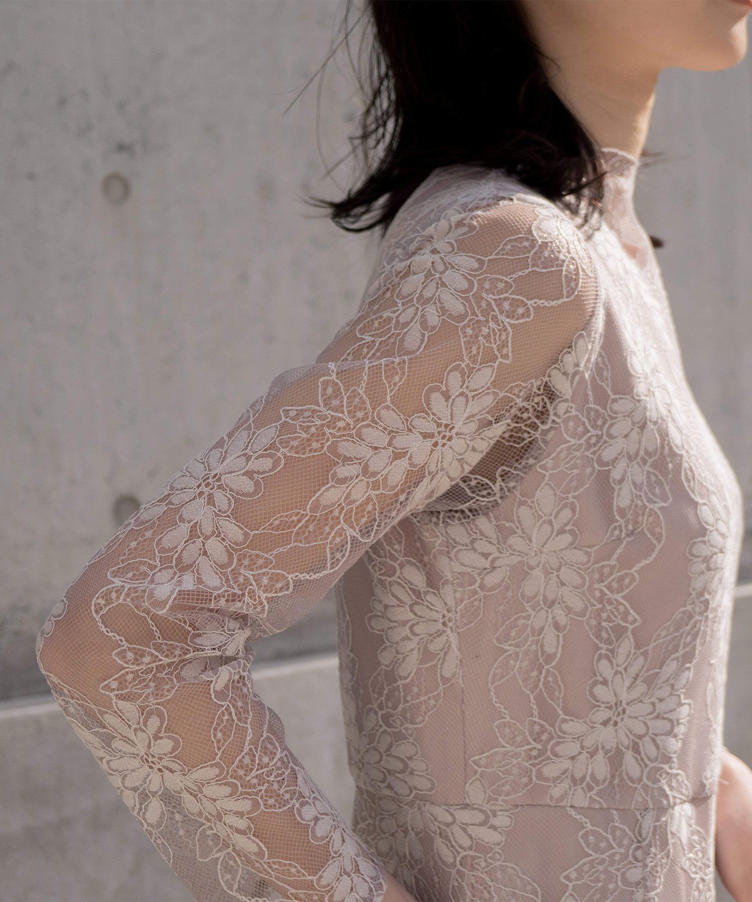 kaene｜オールレースメロウワンピース|結婚式二次会同窓会謝恩会