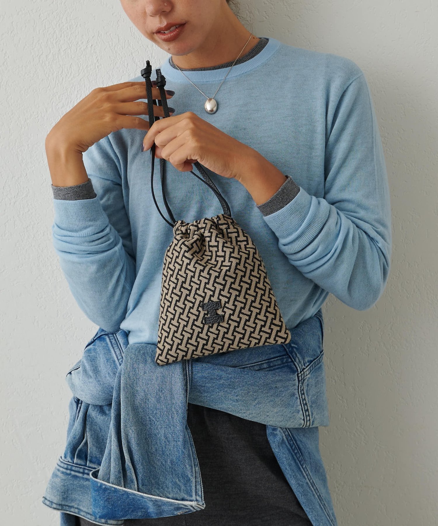 IACUCCI｜モノグランマ ポーチ JACQUARD/CERVO | Rakuten Fashion(楽天